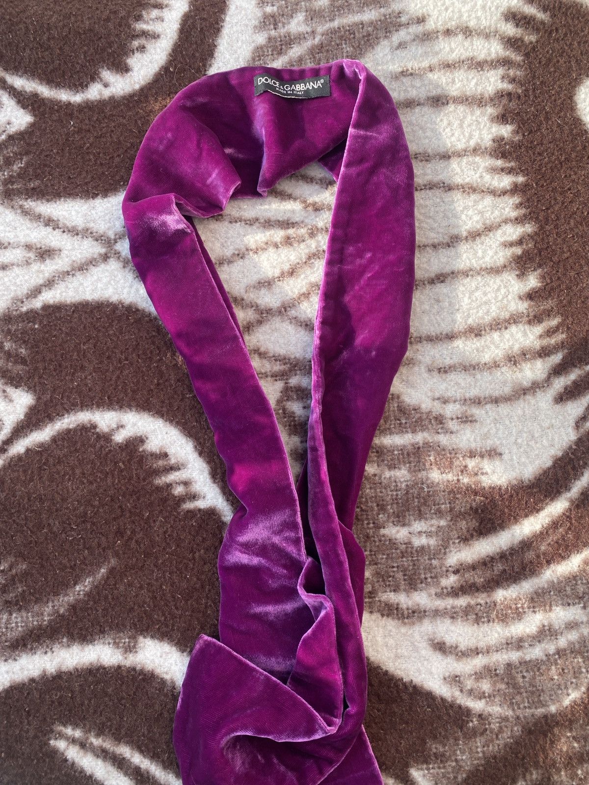Dolce & Gabbana Luxury dolce & gabbana velvet elagance show scarf Size ONE SIZE - 5 Thumbnail