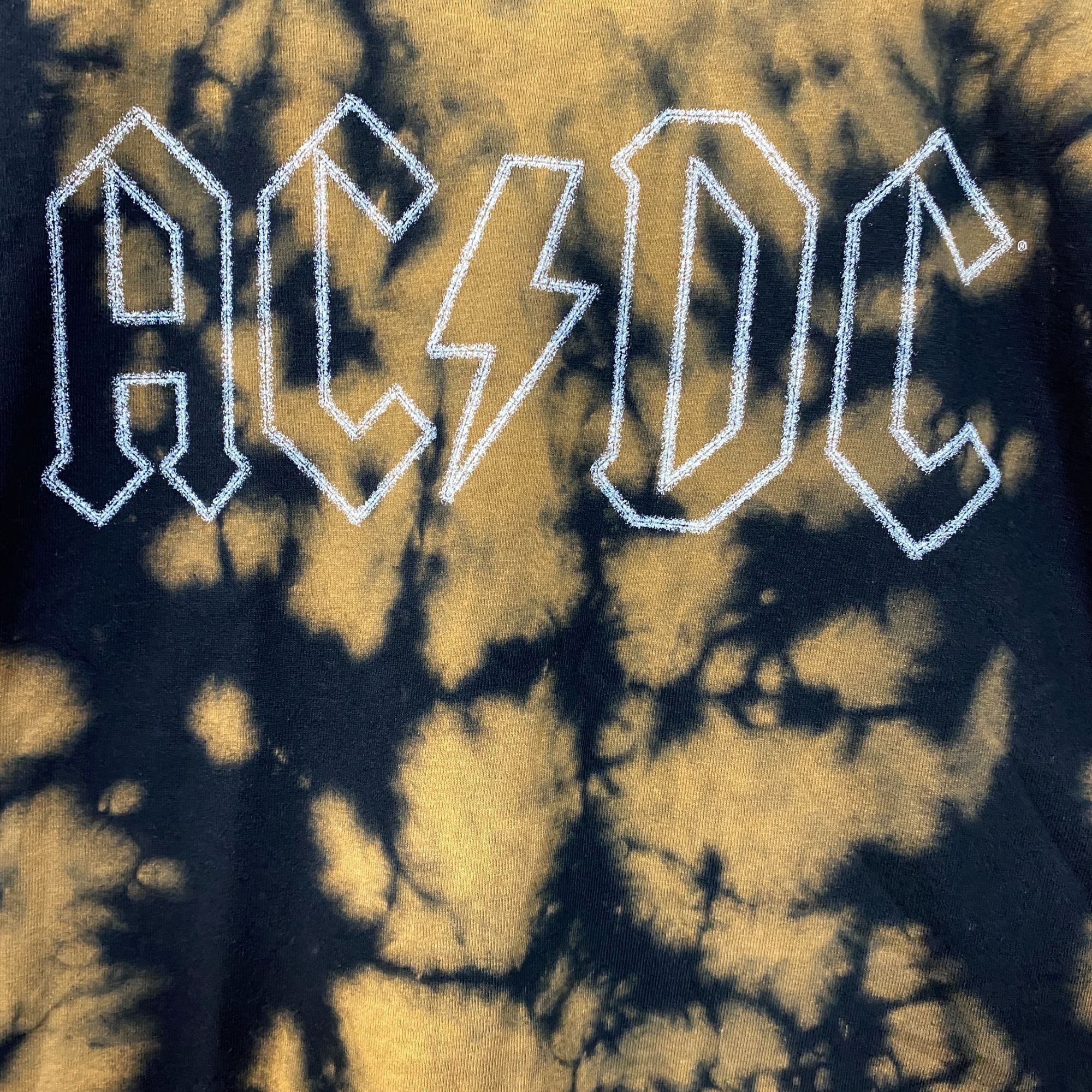 AC/DC AC/DC Tie Dye Rock Band Sleeveless Croptop Large Size L / US 10 / IT 46 - 2 Thumbnail
