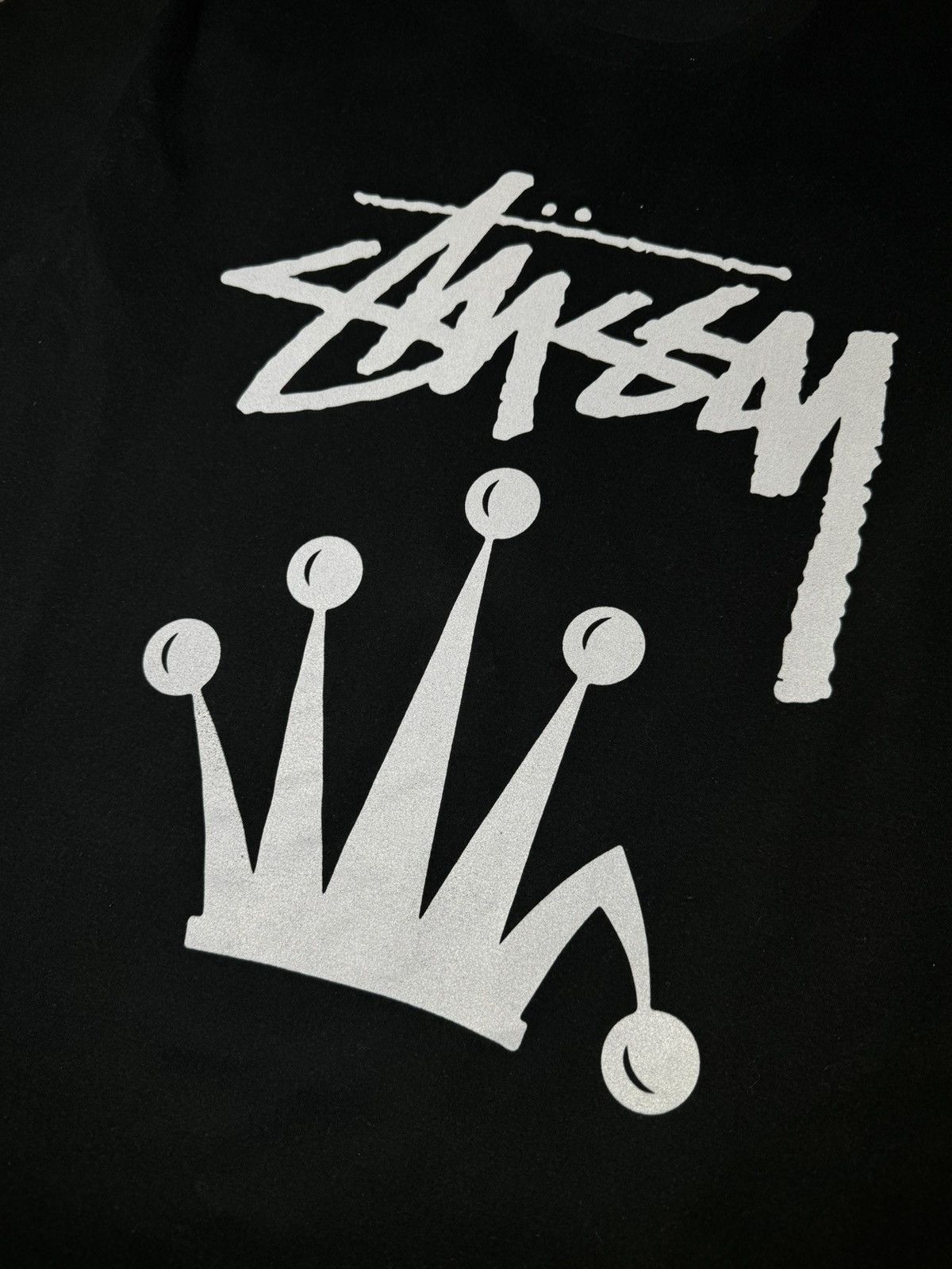 Stussy × Vintage Stussy vintage big logo black t-shirt Size US L / EU 52-54 / 3 - 3 Thumbnail