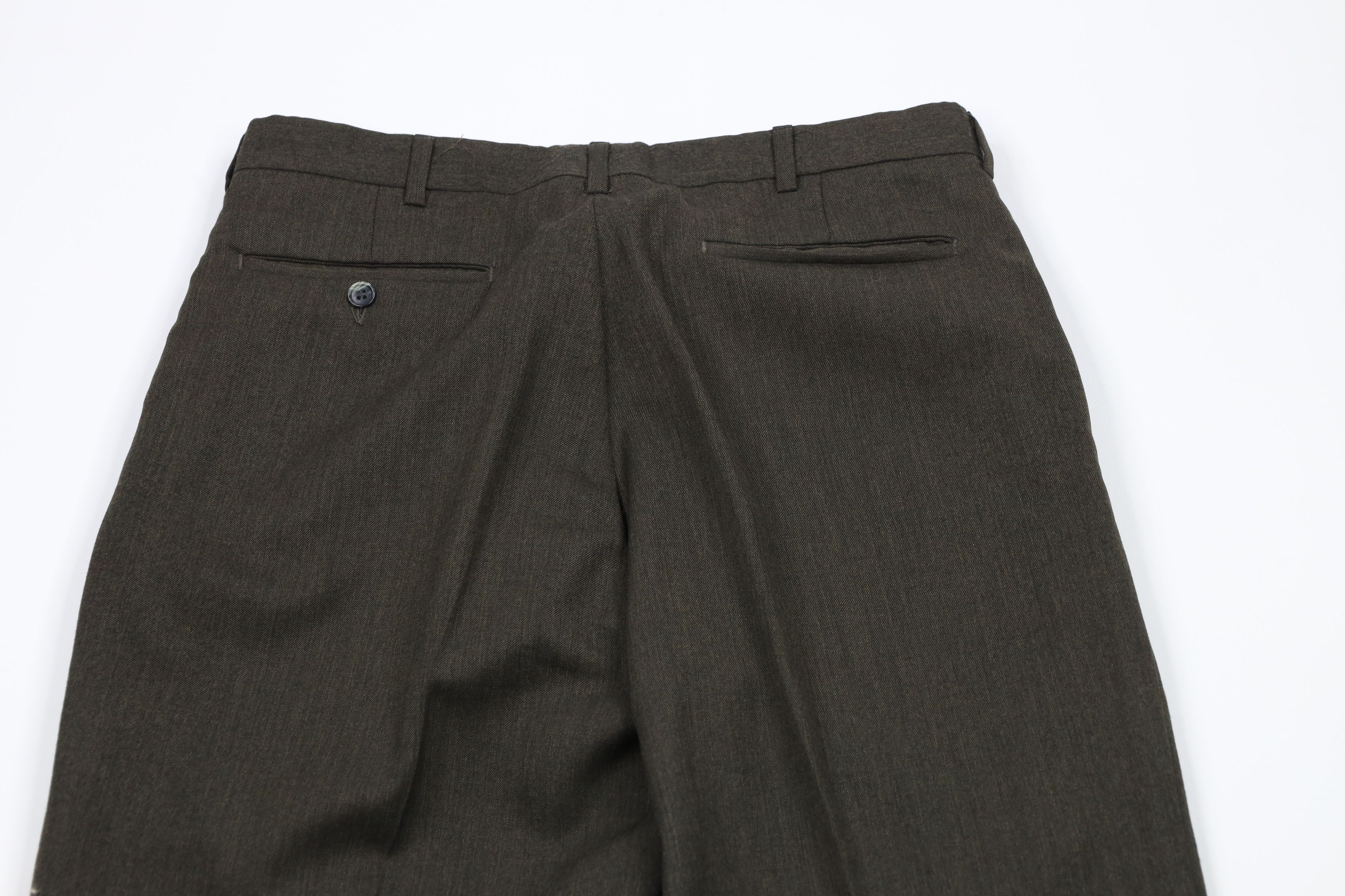Vintage Vintage 90s Streetwear Wide Leg Chino Pants Trousers Green Size US 32 / EU 48 - 11 Thumbnail