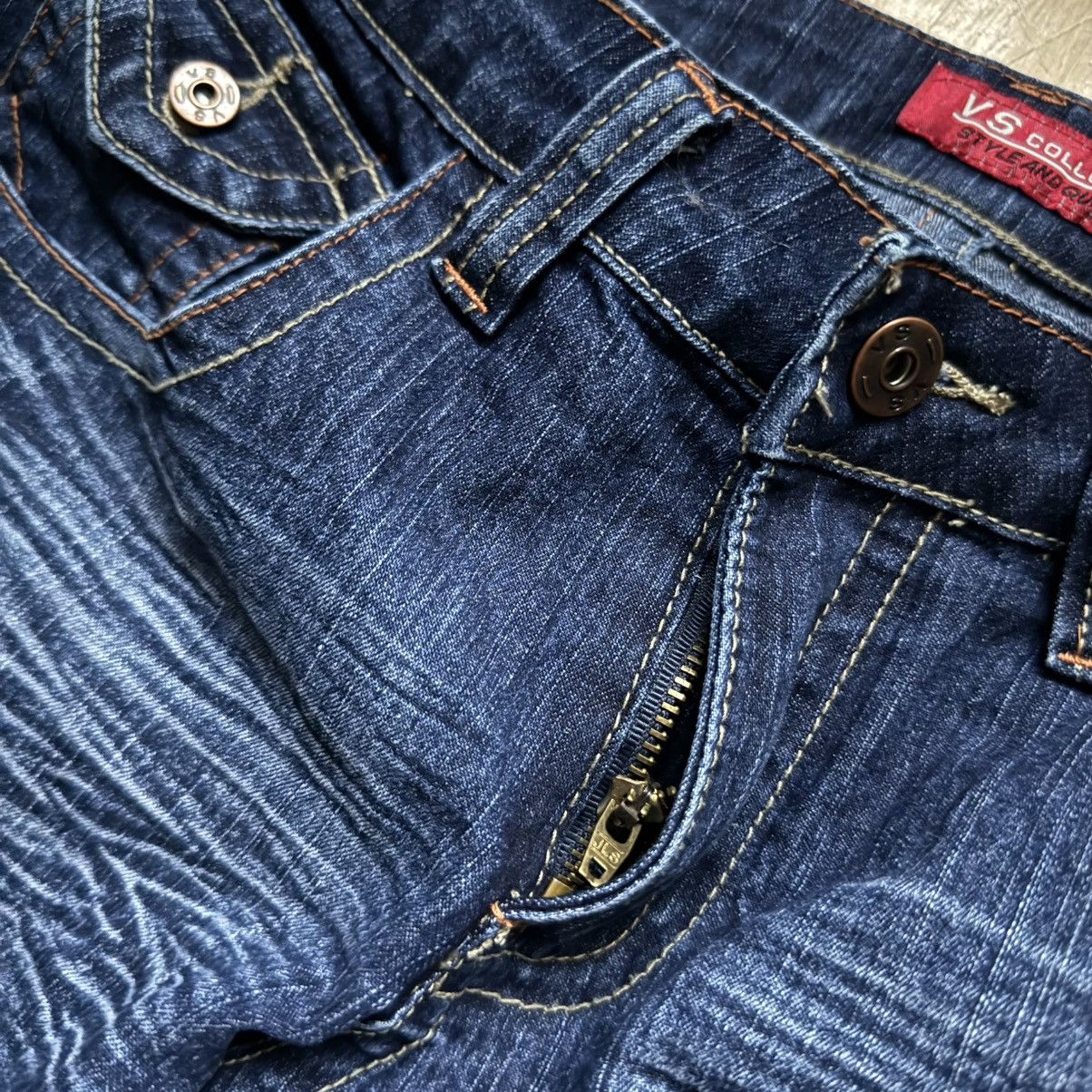 If Six Was Nine 📌 Vintage Y2K Washed Flared Low Rise If 6 Was 9 LGB Jeans Size 34" / US 12 / IT 48 - 9 Thumbnail