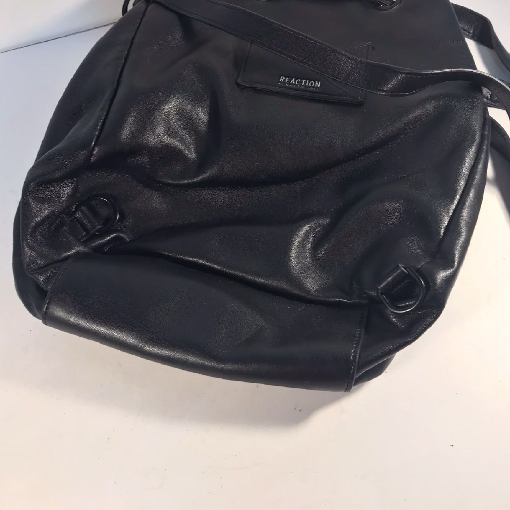 Kenneth Cole Kenneth Cole Reaction Black Tote Backpack Bag Women Large Casual Travel Vegan Friendly Size ONE SIZE - 5 Thumbnail