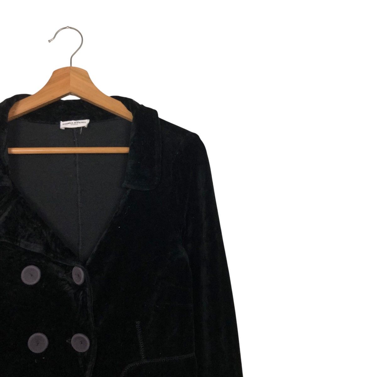 Designer × Japanese Brand × Vintage 📌Vintage Cropped Velvet Jacket Sonia Rykiel Paris Size US M / EU 48-50 / 2 - 9 Thumbnail