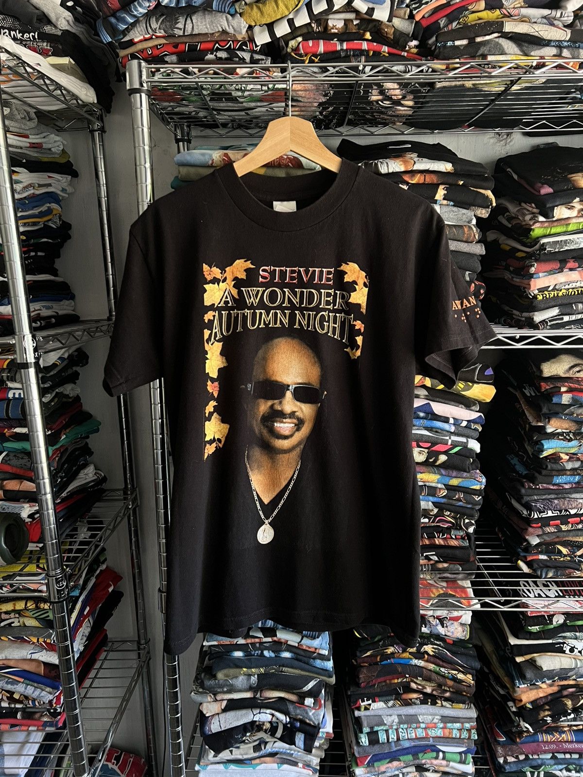 Band Tees Stevie A Wonder Autumn Night Big Face Tennessee River Tee Size US M / EU 48-50 / 2 - 1 Thumbnail