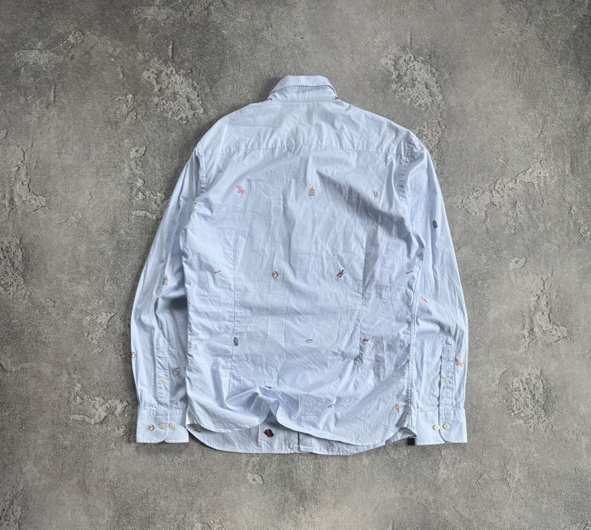 Hackett Hackett London M all printed sailor theme shirt button up Size US M / EU 48-50 / 2 - 12 Thumbnail