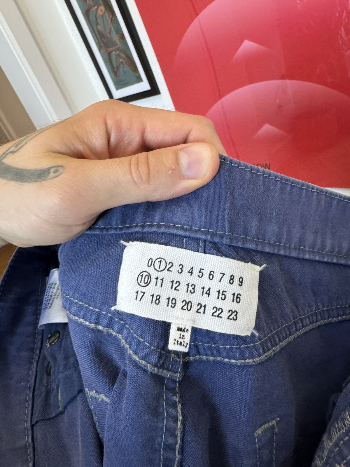 Maison Margiela Maison Margiela Blue Jeans Denim Pant Distressed Designer Size US 30 / EU 46 - 6 Thumbnail