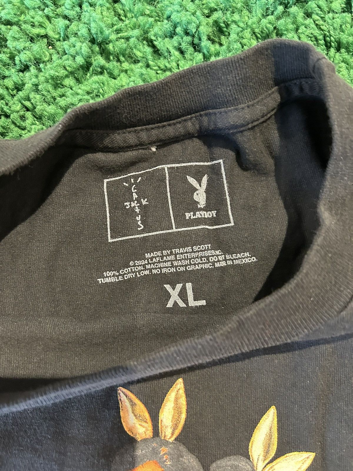 Playboy × Travis Scott Travis Scott Playboy Tee Black Size US XL / EU 56 / 4 - 6 Thumbnail