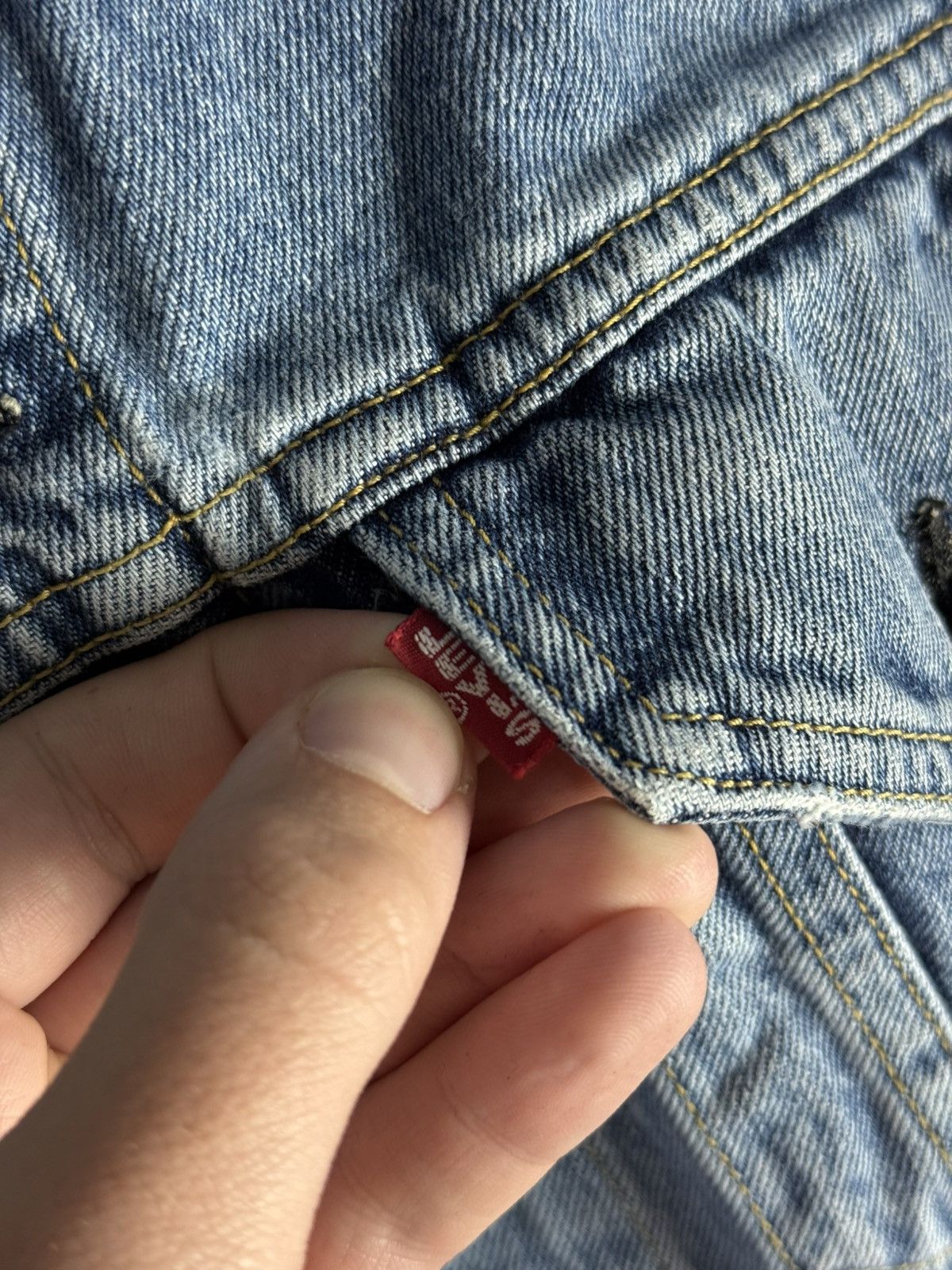 Levi's Vintage Clothing Rare Levi’s Japan 77557-0208 Big E Vintage Denim Jacket Size US XS / EU 42 / 0 - 6 Thumbnail