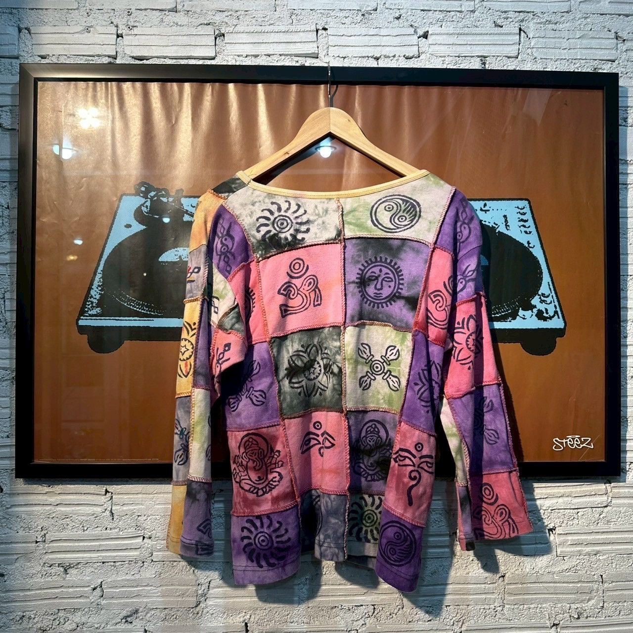 Japanese Brand Y2K Patchwork Hippie Sweater Size US XL / EU 56 / 4 - 3 Thumbnail