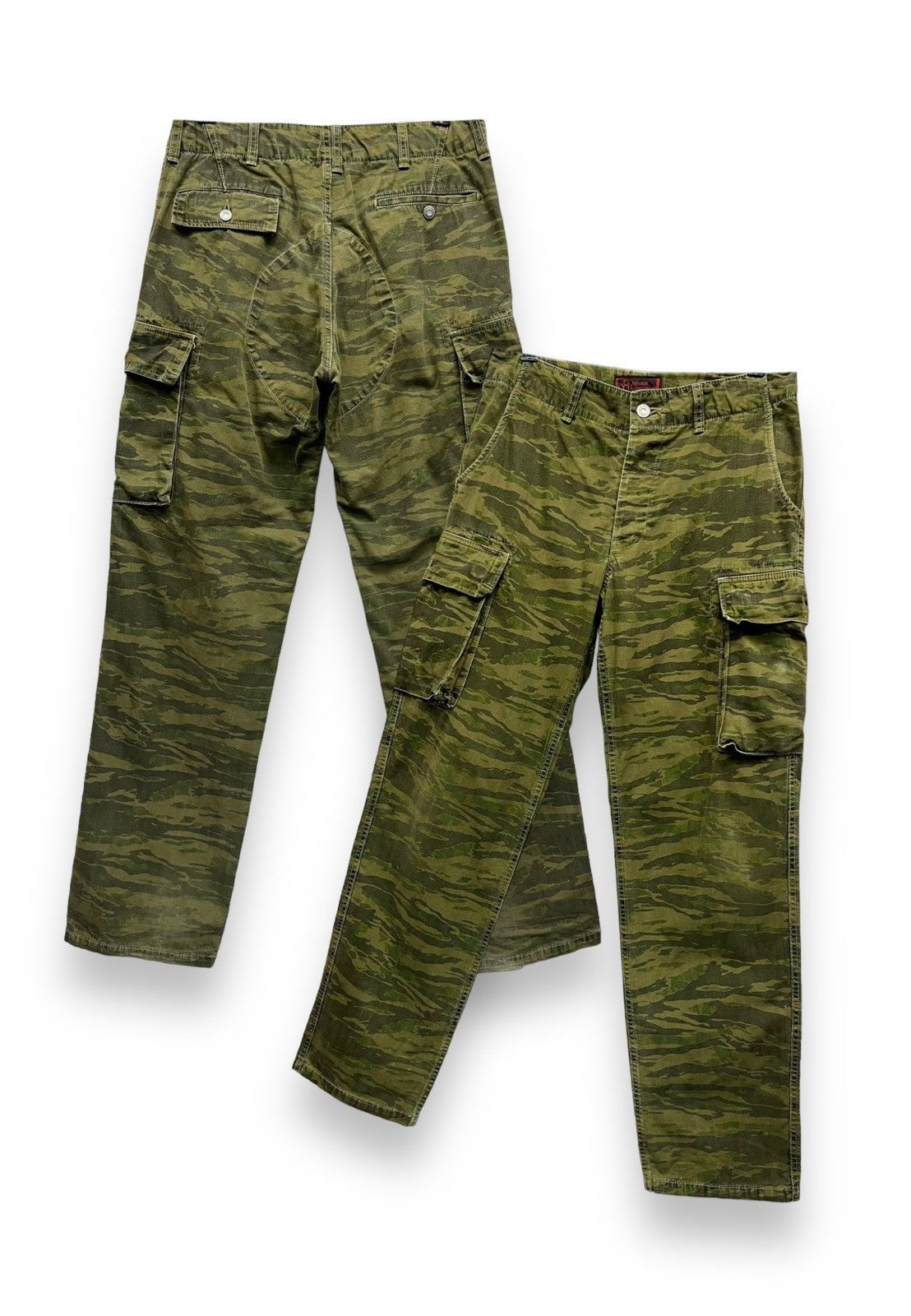 Vintage JOHNBULL KOJIMA JAPAN Tiger Stripes Camouflage Cargo