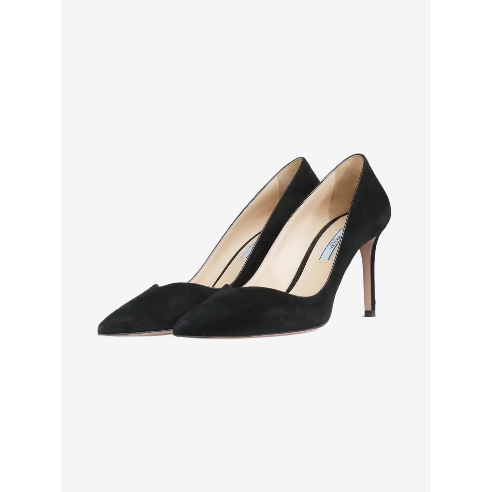 Prada o1la1rc1a0724 Heeled Pump in Black Size US 10 / IT 40 - 2 Thumbnail
