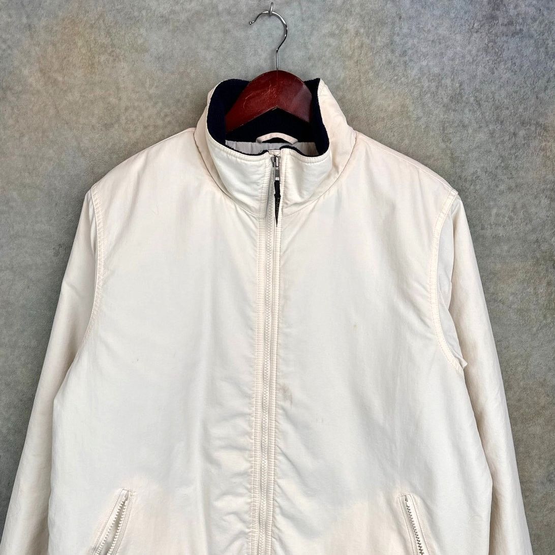 L.L. Bean × Vintage VTG 90s LL Bean Full Zip Jacket Womans Sz L White Size L / US 10 / IT 46 - 2 Thumbnail