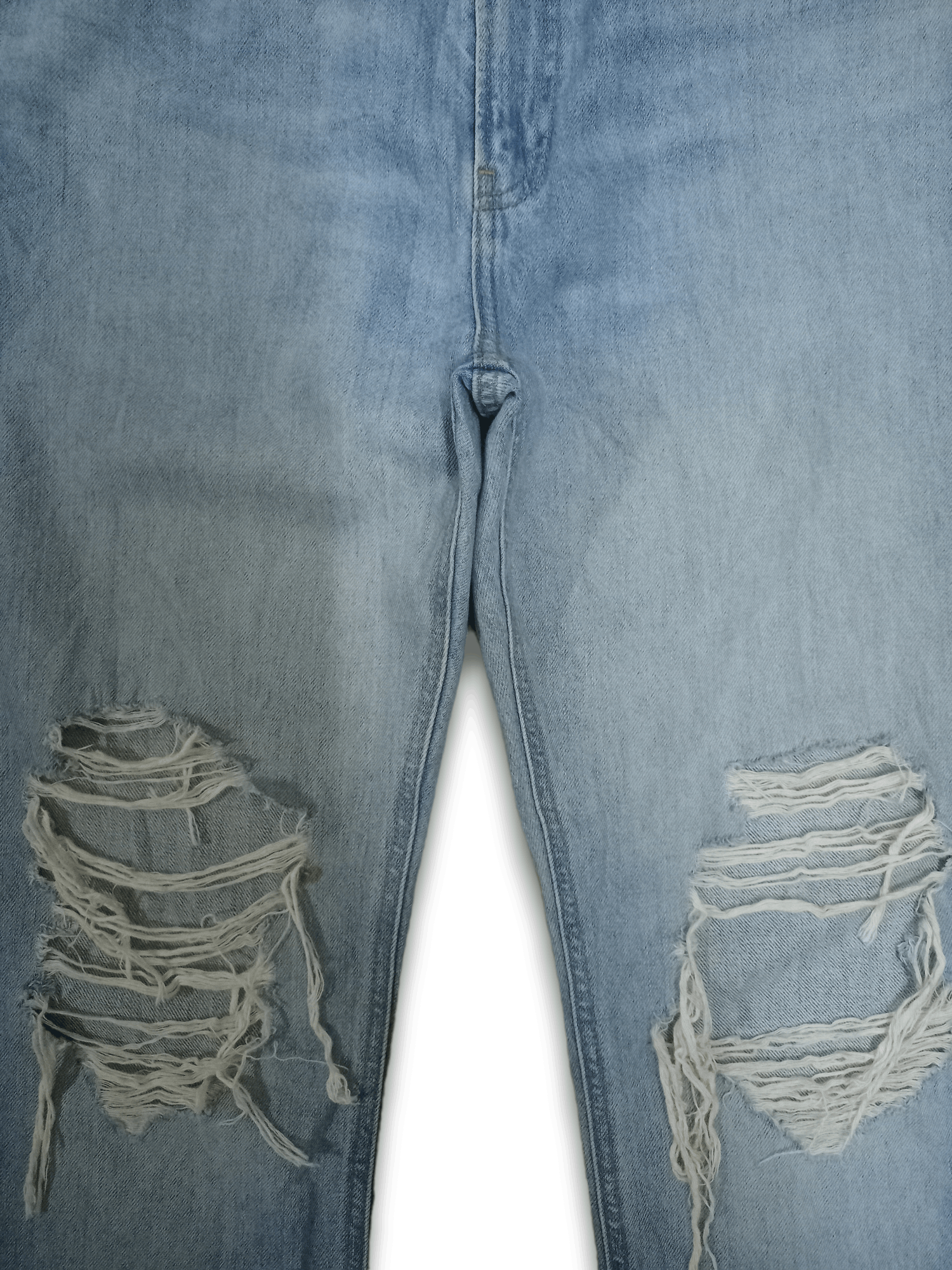 Uniqlo Vintage Japanese Uniqlo High Rise Distressed Loose Jeans Size US 29 - 7 Thumbnail