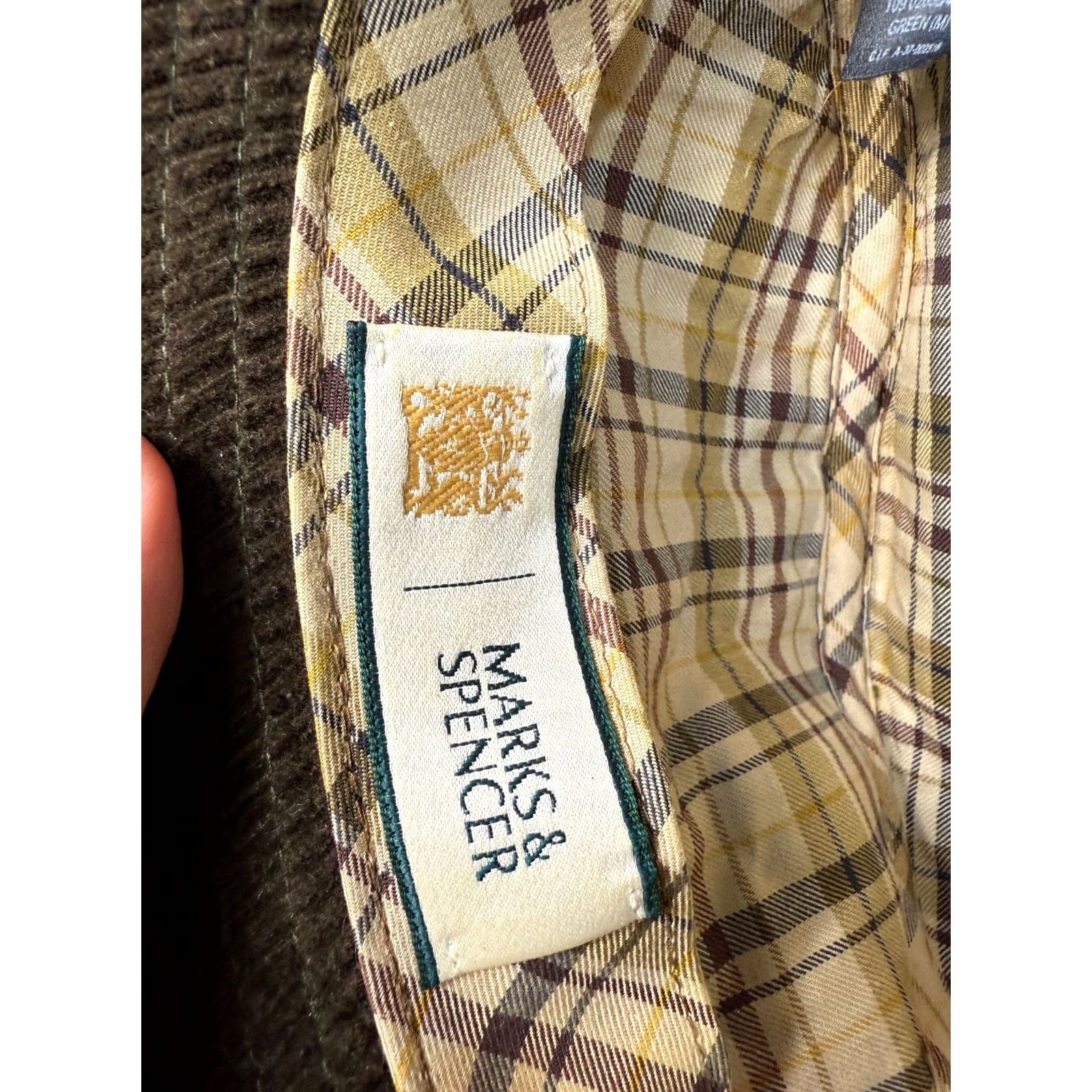 Marks & Spencer Marks and Spencer Green Fedora hat Cotton Size 7 Men Fedora Green Cotton Size 7 Mens Size ONE SIZE - 6 Thumbnail