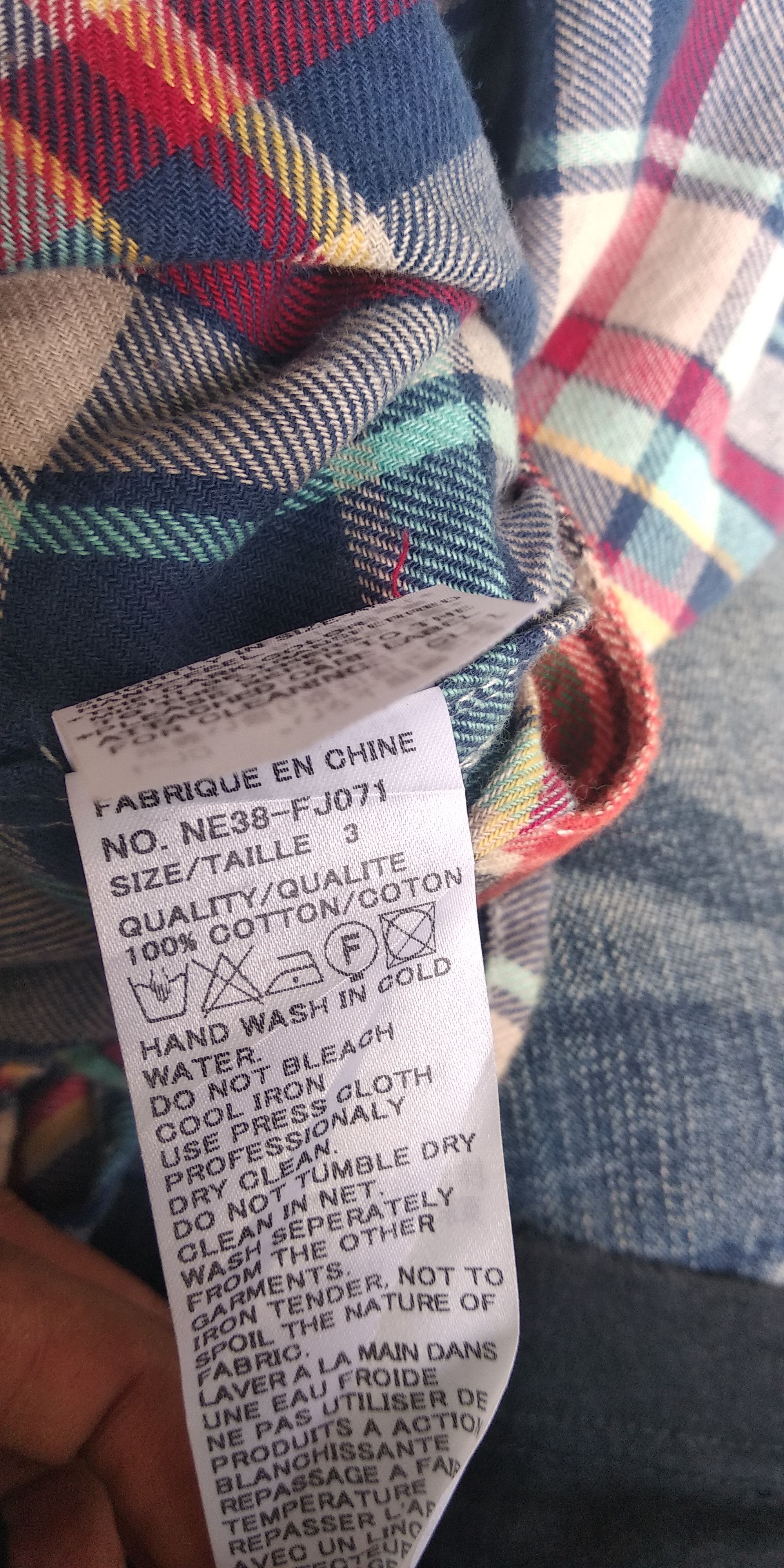 Ne-Net Ne-net plaid button shirt up Size M / US 6-8 / IT 42-44 - 5 Thumbnail