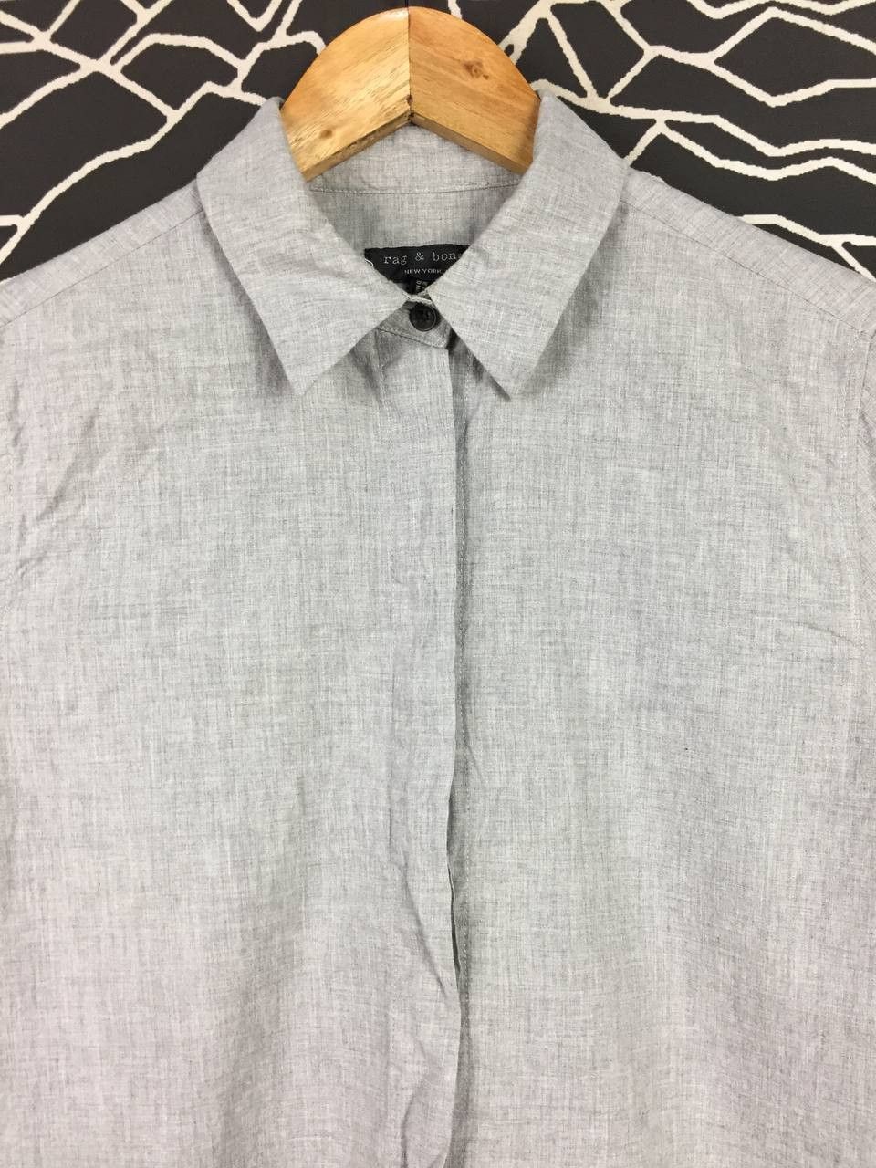 Rag & Bone Rag & Bone New York Hidden Placket Long Sleeve Shirt Size US S / EU 44-46 / 1 - 3 Thumbnail