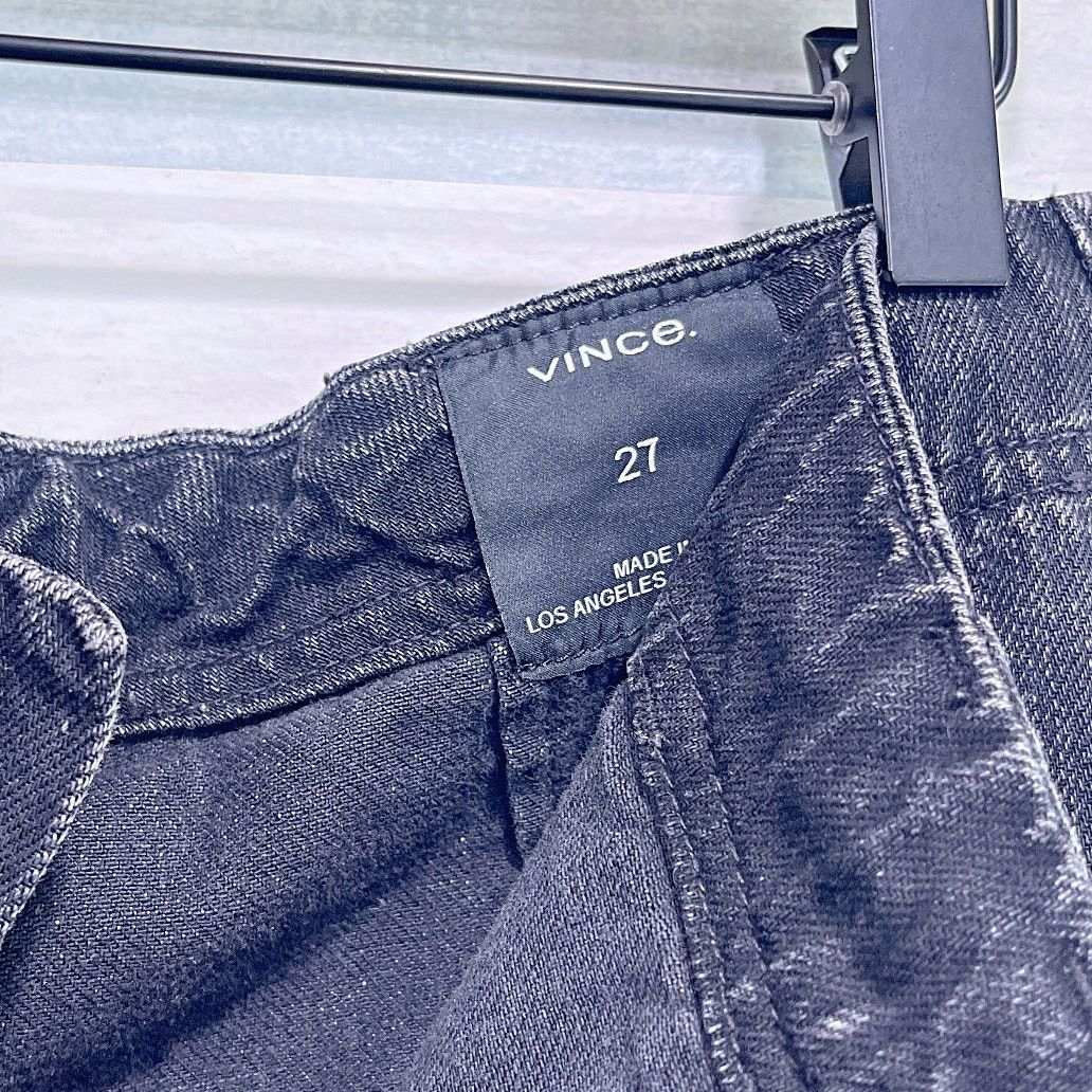 Vince VINCE Drawstring Slim Jeans Black Japanese Denim Womens 27 Size 27" / US 4 / IT 40 - 5 Thumbnail