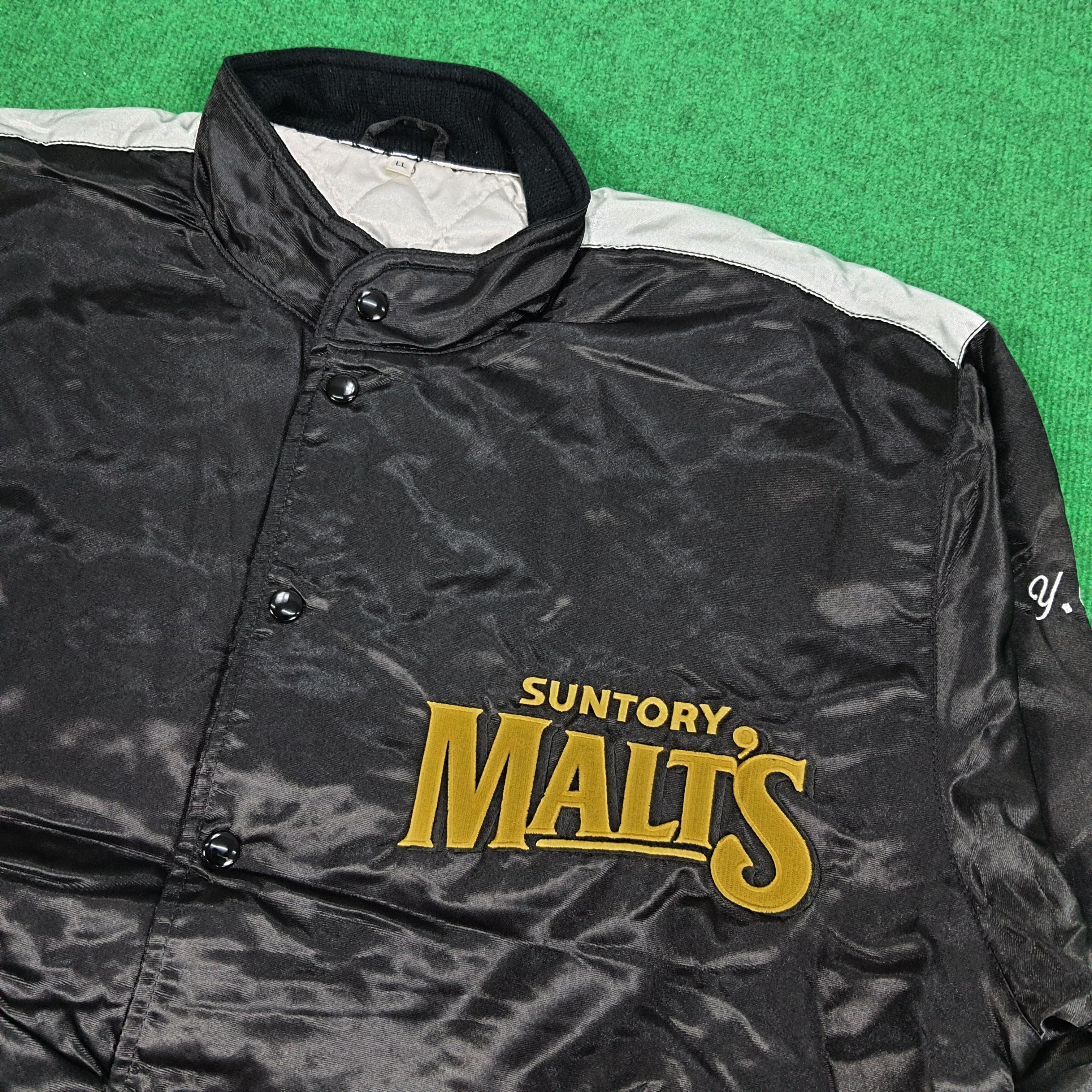 MLB × Vintage Vintage MLB Suntory Malt's Baseball Team Bomber Jacket Size US XXL / EU 58 / 5 - 4 Thumbnail