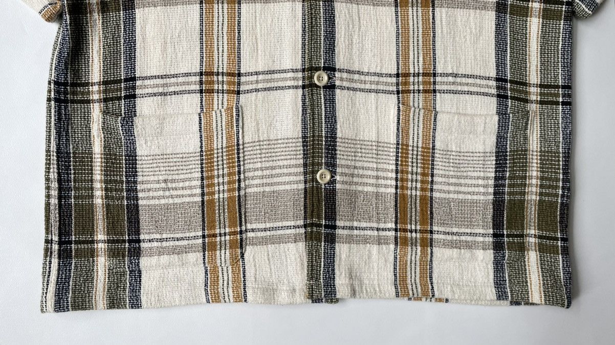 Our Legacy Waffle Weave Check ‘Elder Shirt’ Size US XL / EU 56 / 4 - 6 Thumbnail