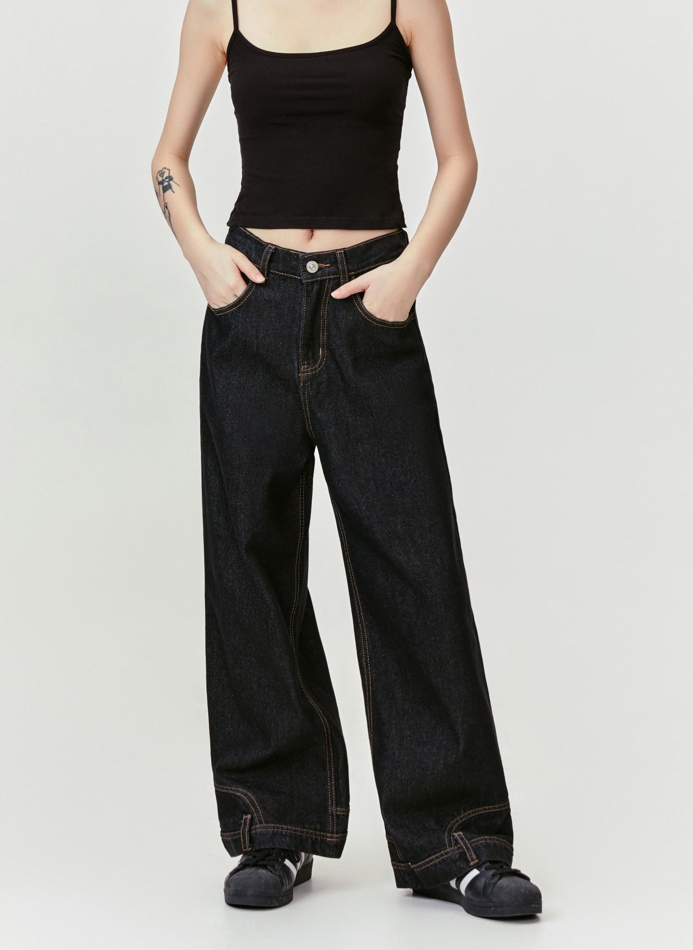 Japanese Brand American retro washed distressed loose straight leg jeans Size US 32 / EU 48 - 3 Thumbnail