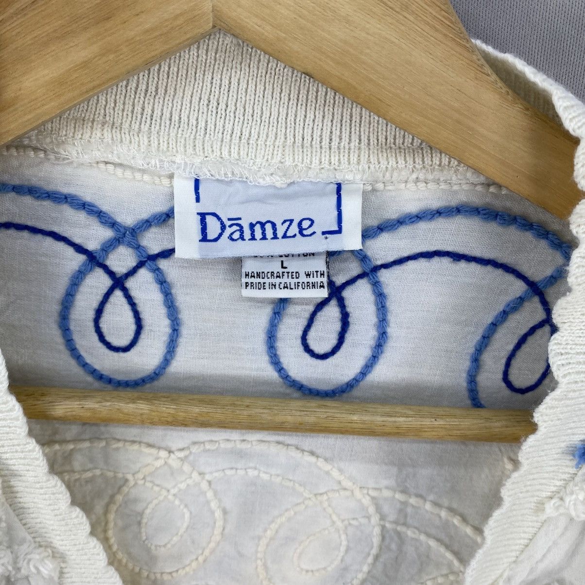 Other Vintage 90’s Handcrafted Emboridered Cardigan By Damze Size M / US 6-8 / IT 42-44 - 9 Thumbnail