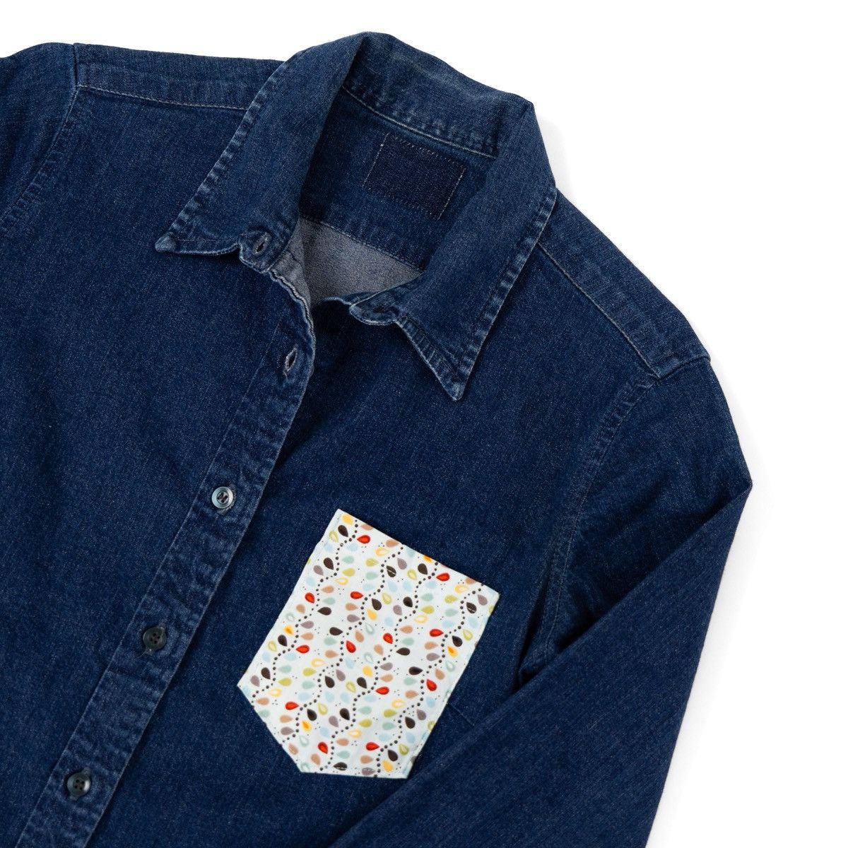 Levi's Vintage Clothing Levis Womens Vintage Denim Shirt Dark Blue 3/4 Sleeve Button Size S / US 4 / IT 40 - 5 Thumbnail