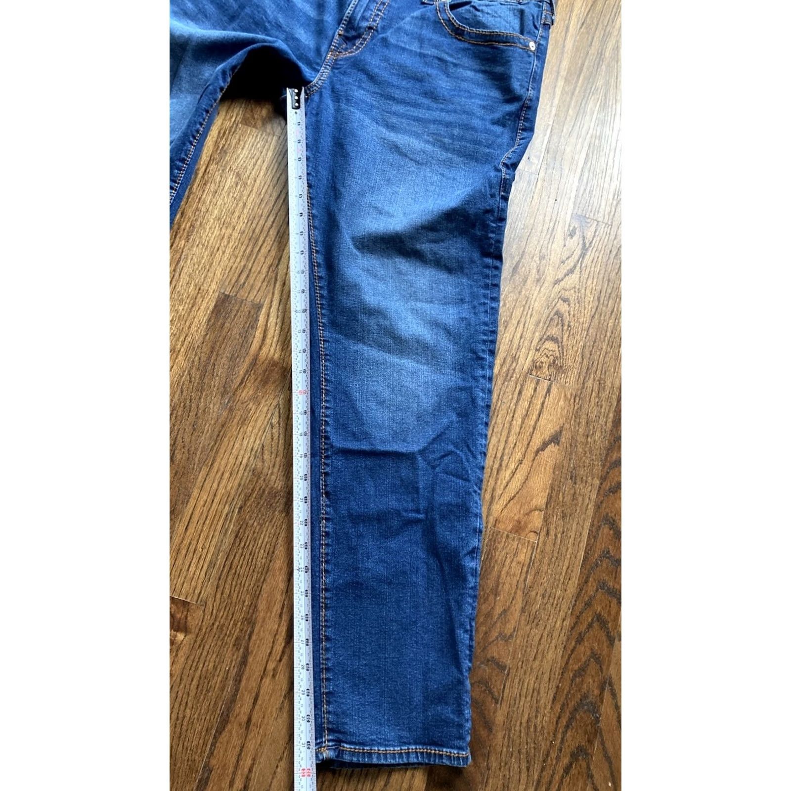 True Religion True Religion Jeans Mens Size 38x32 Slim Straight Blue Denim Regular Inseam 32 Pockets World Tour Size US 38 / EU 54 - 4 Thumbnail