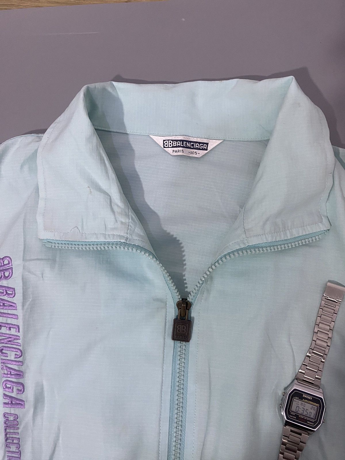 Balenciaga 💥Rare💥1993 Balenciaga Paris Track Jacket Size US L / EU 52-54 / 3 - 7 Thumbnail