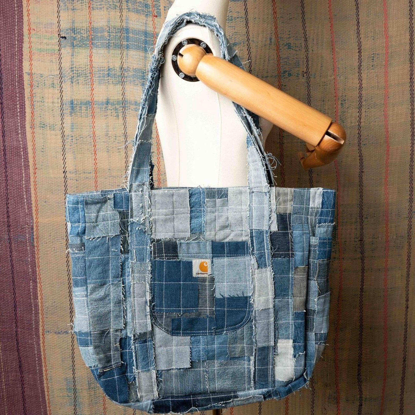 Carhartt Custom upcycled carhartt tote bag / patchwork tote bag Size ONE SIZE - 1 Thumbnail