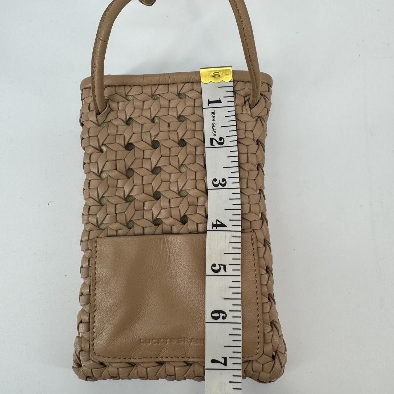 Lucky Brand Lucky Brand Woven Leather Crossbody Phone Bag Size ONE SIZE - 4 Thumbnail