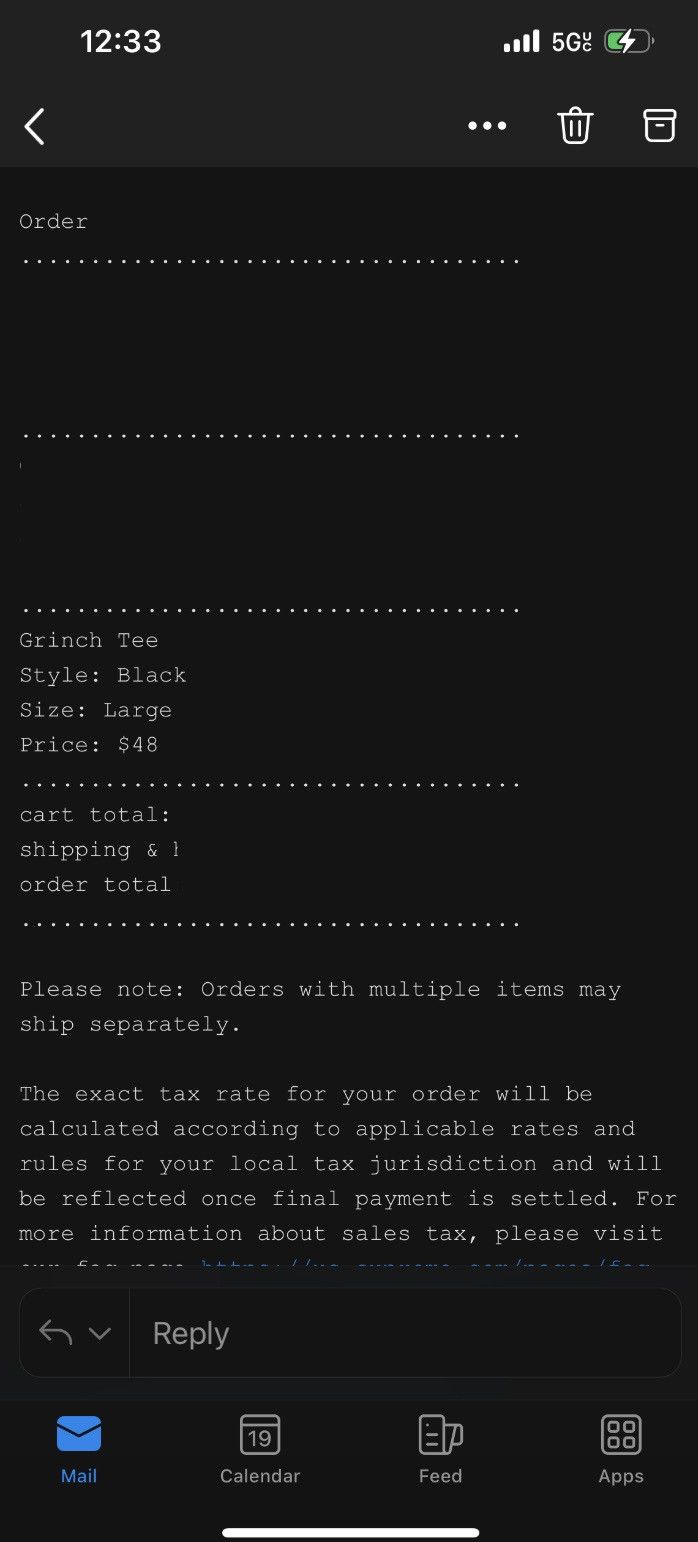 Supreme Supreme Grinch Tee Black Size US L / EU 52-54 / 3 - 2 Thumbnail