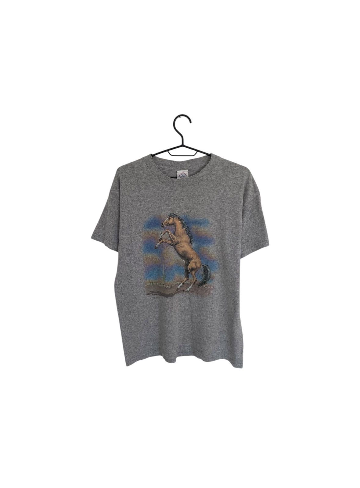 Vintage Y2K Texas mustang vintage delta heavyweight tshirt size XL Size US XL / EU 56 / 4 - 1 Thumbnail
