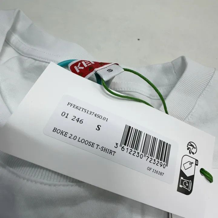 Kenzo KENZO Floral Print Oversized White T-Shirt -2507 Size S / US 4 / IT 40 - 4 Thumbnail