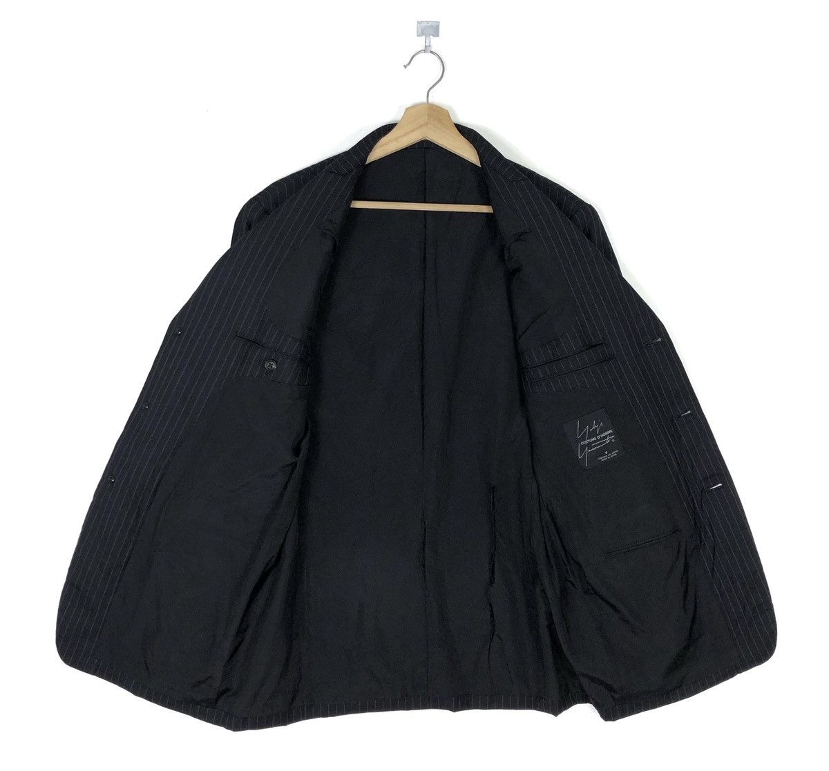 Yohji Yamamoto AW2012 7-POCKETS COSTUME D’ HOMME STRIPES WOOL GABARDINE Size US M / EU 48-50 / 2 - 3 Thumbnail