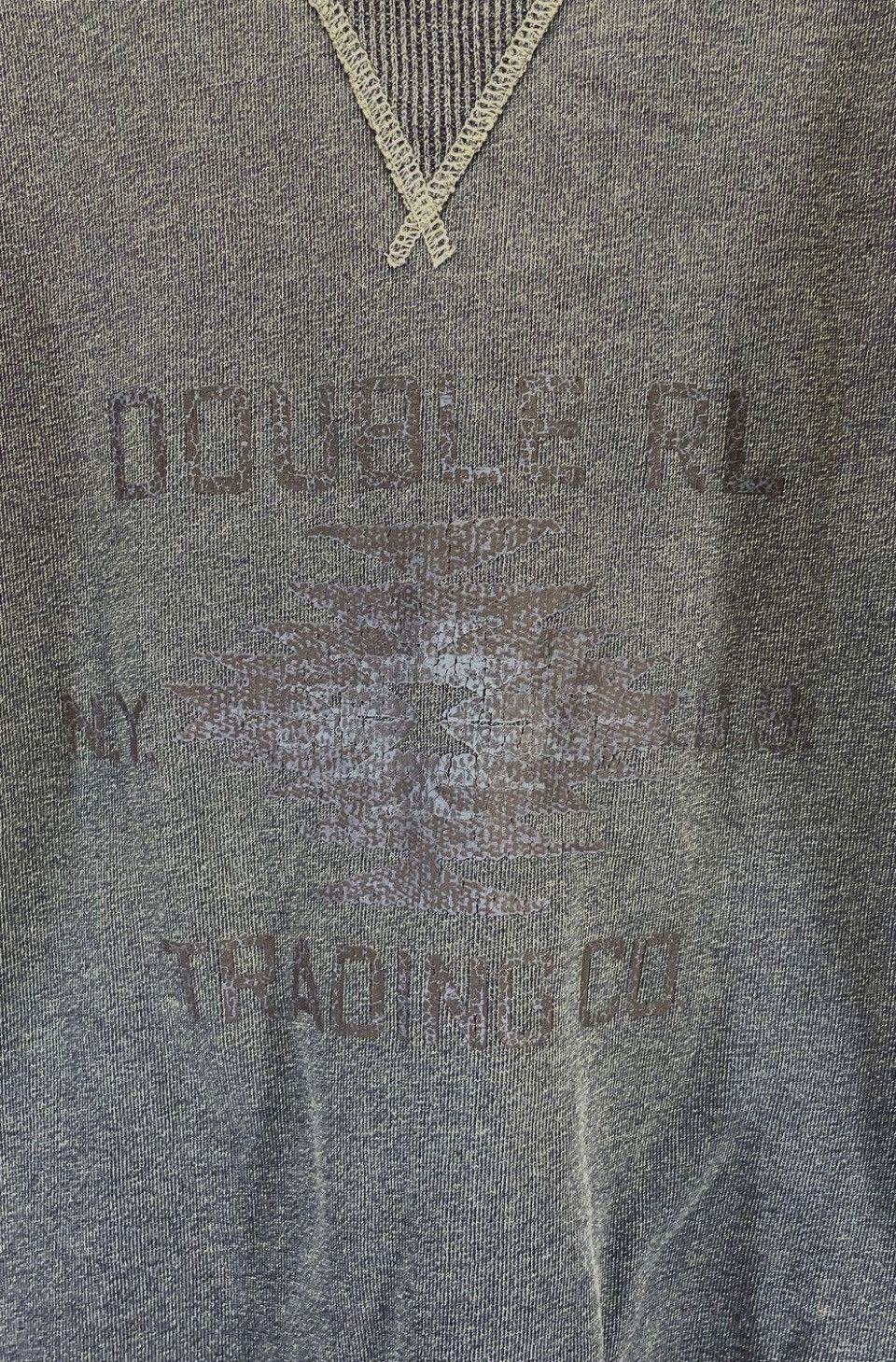 RRL Ralph Lauren RRL Indigo French Terry Sweatshirt NWT Vintage Wash Logo L Size US L / EU 52-54 / 3 - 5 Thumbnail