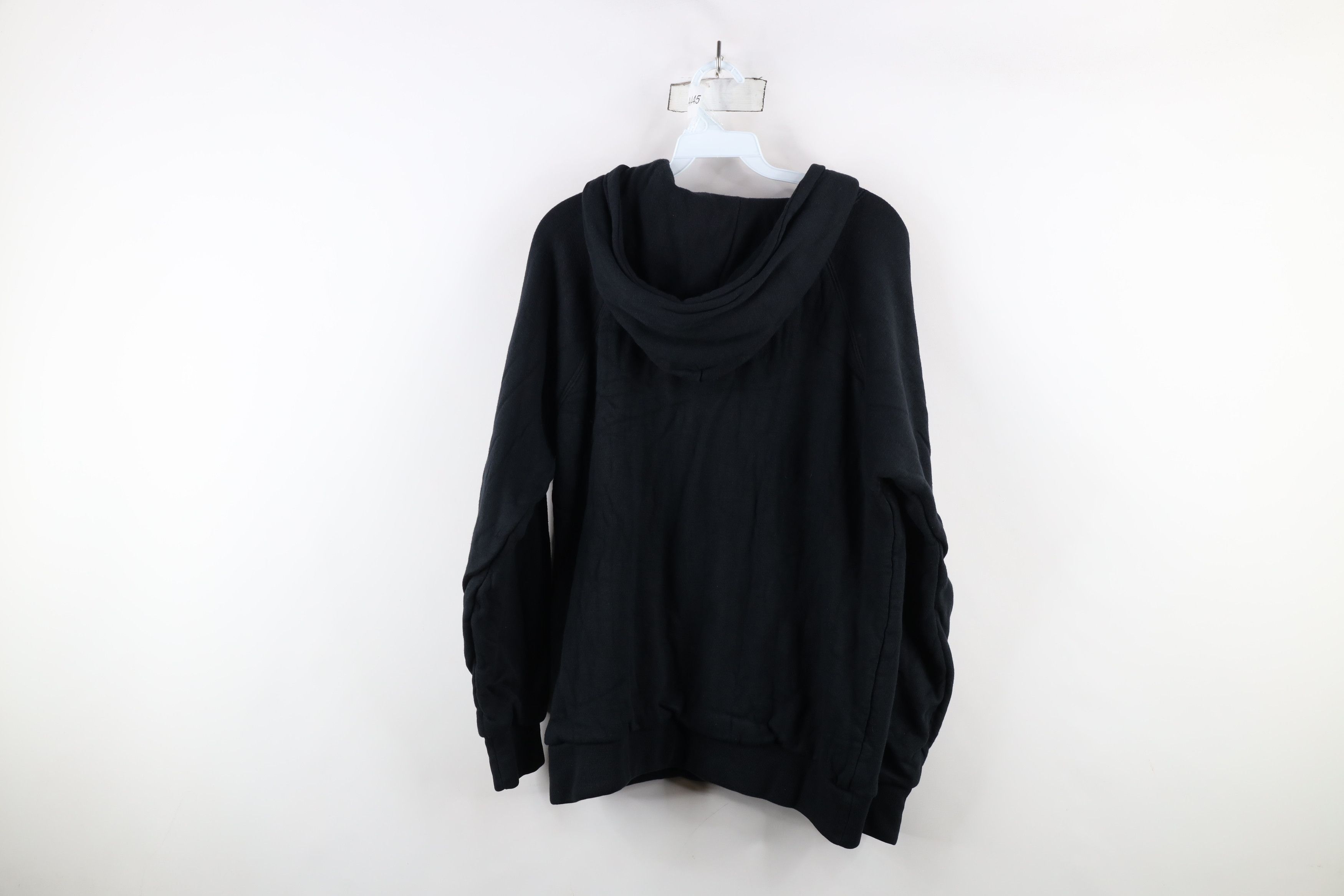 Vintage Vintage 80s 90s Streetwear Lined Blank Zip Hoodie Black Size US L / EU 52-54 / 3 - 11 Thumbnail