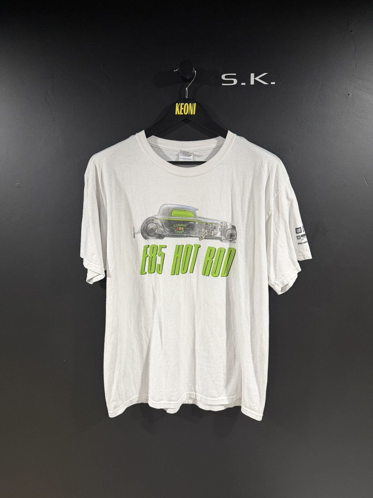 Vintage 2000s Y2K Vintage E85 Hot Rod Grunge Car Tee L Size US L / EU 52-54 / 3 - 1 Thumbnail