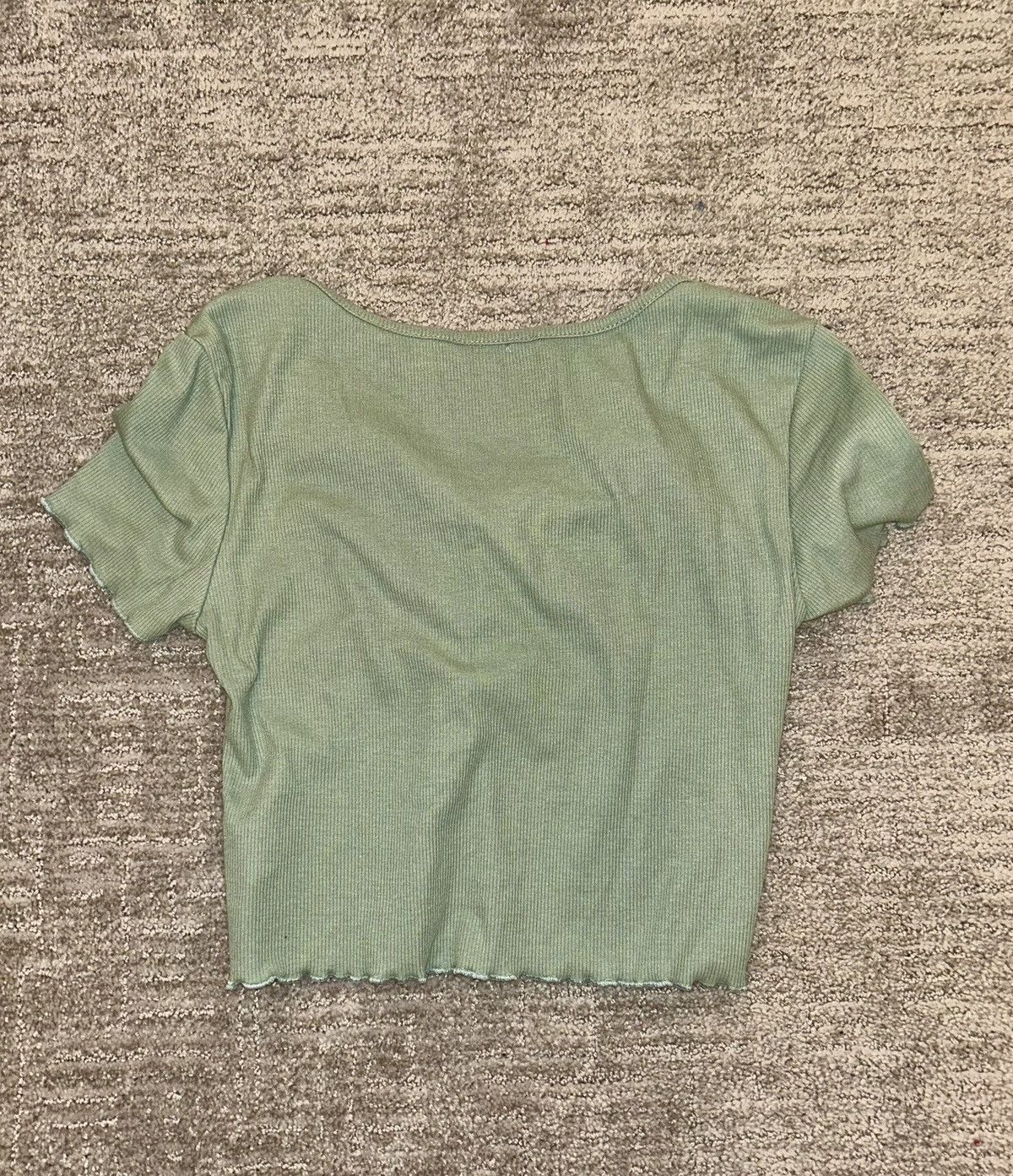 Shein Green Shein cropped tee Size XS / US 0-2 / IT 36-38 - 3 Thumbnail