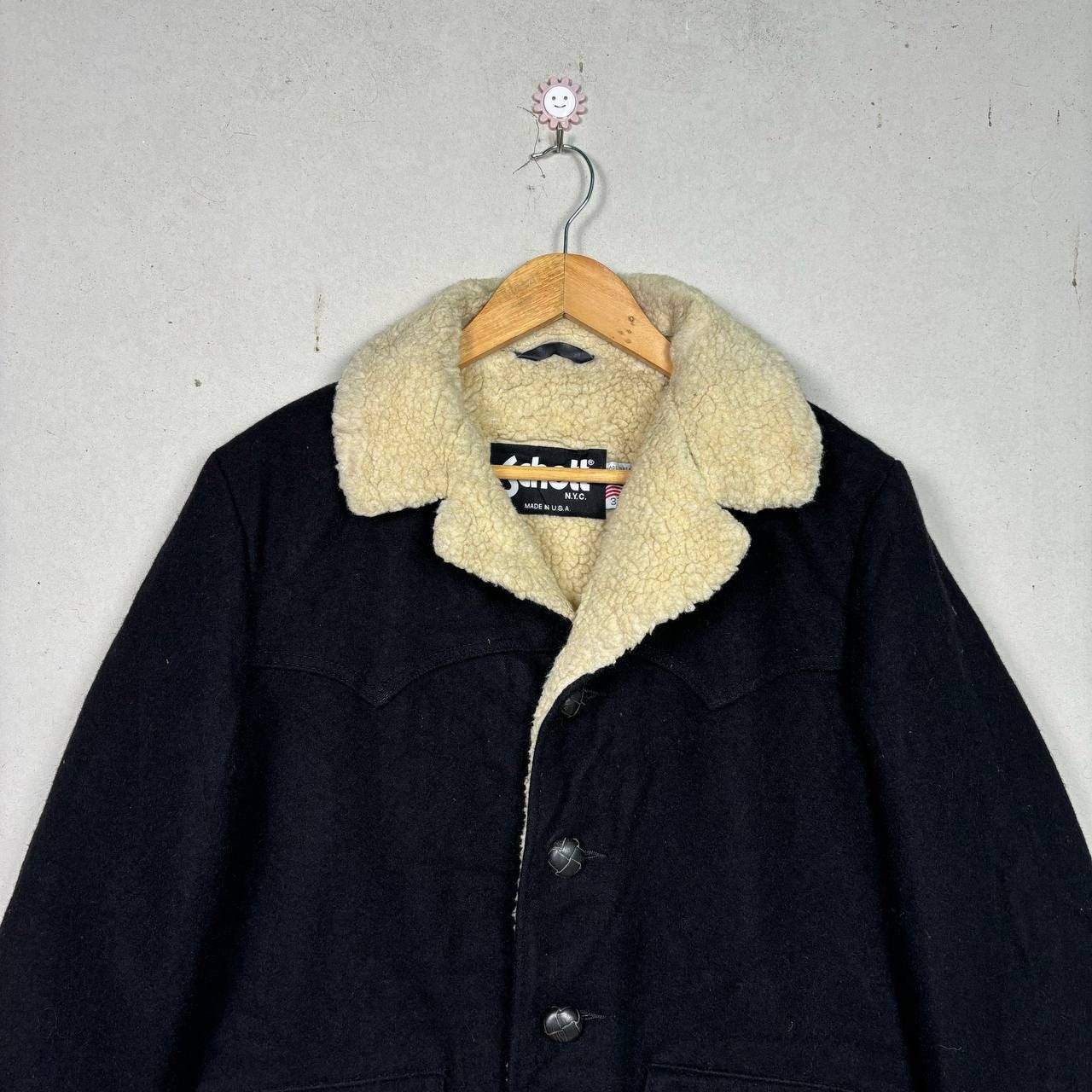 Schott Vintage 80s Schott USA Wool Fur Jacket Size US M / EU 48-50 / 2 - 4 Thumbnail