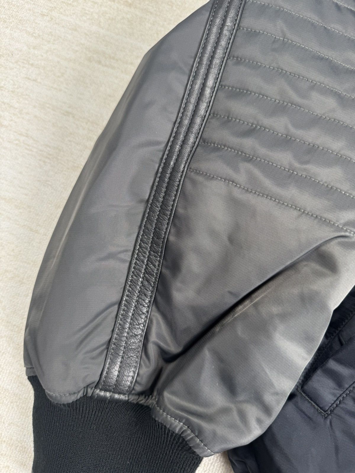 PHINGERIN Trim leather bomber jacket Size US L / EU 52-54 / 3 - 3 Thumbnail