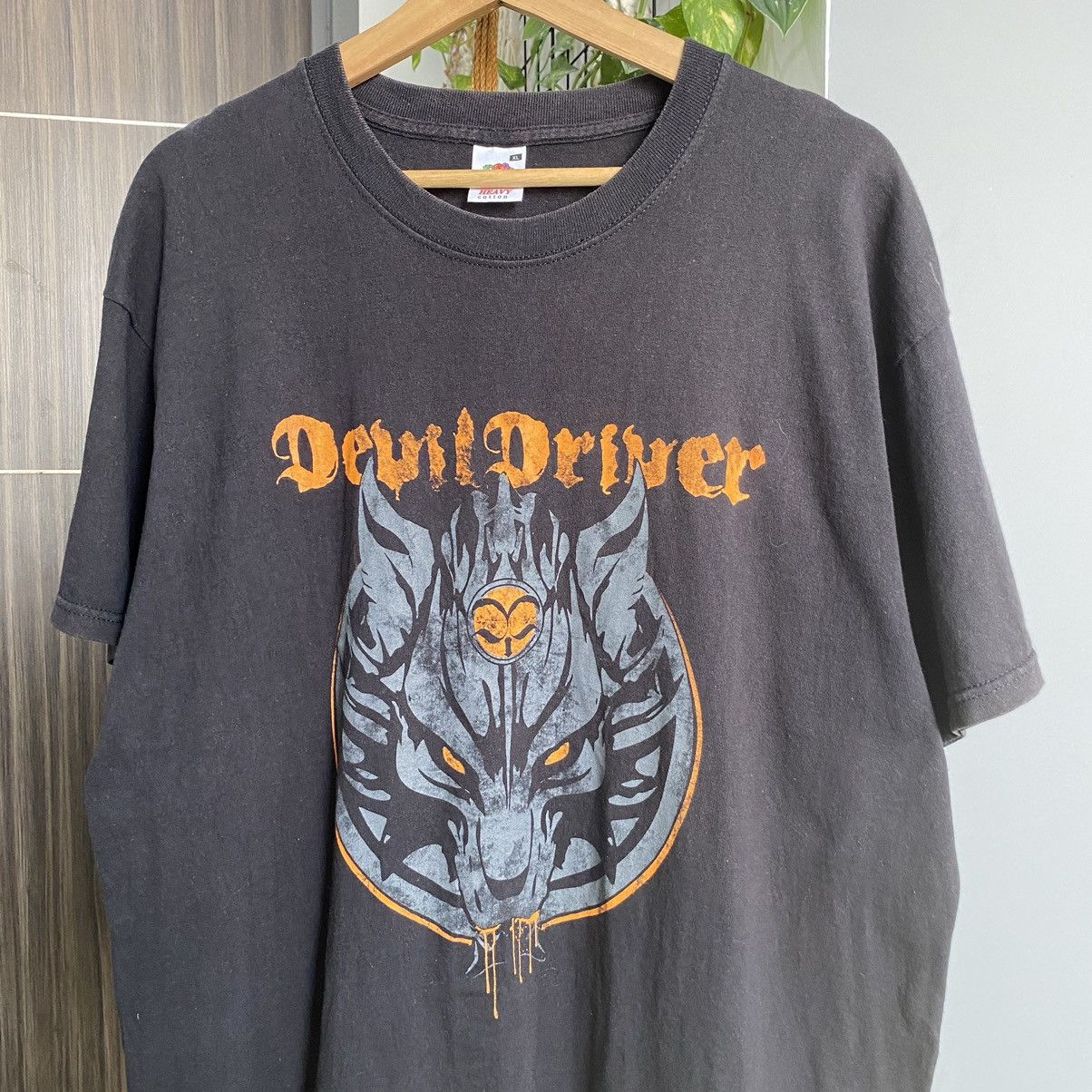 Band Tees Thrashed Faded Vintage Y2K Devil Driver Metal ERD GRUNGE TEE Size US XL / EU 56 / 4 - 2 Thumbnail