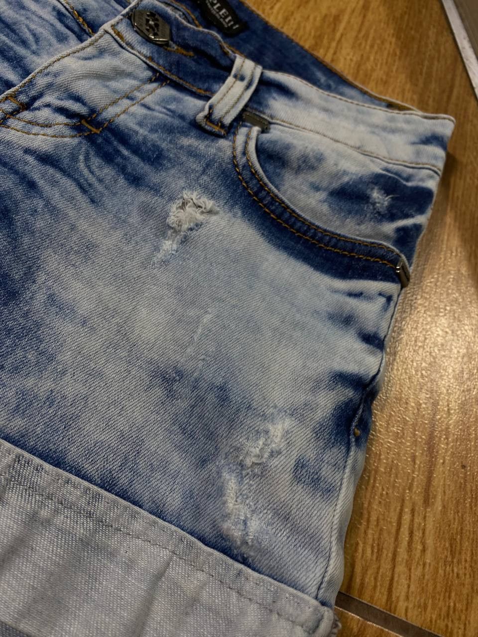 Philipp Plein Philipp Plein Skull Logo Denim Shorts Size US 26 / EU 42 - 3 Thumbnail