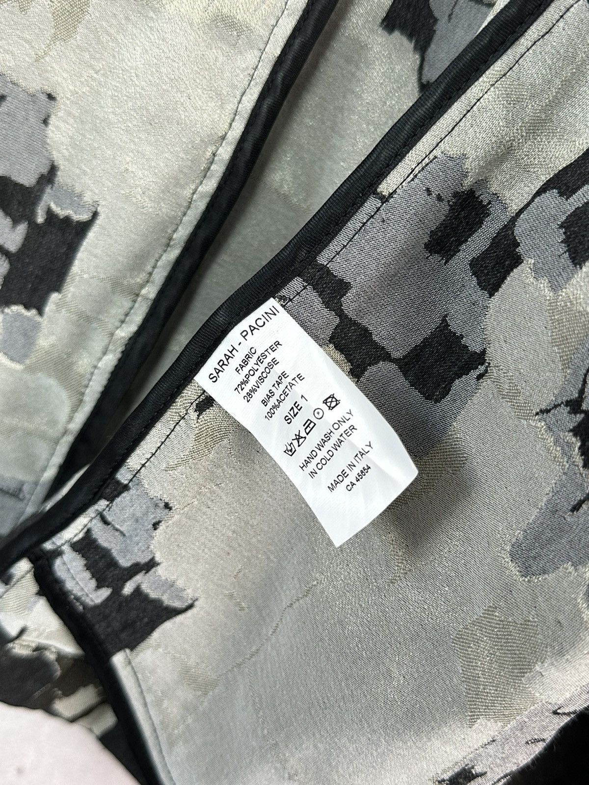 Sarah Pacini × Vintage Vintage Sarah Pacini Made in Italy Camo Style Blazer Size S / US 4 / IT 40 - 11 Thumbnail