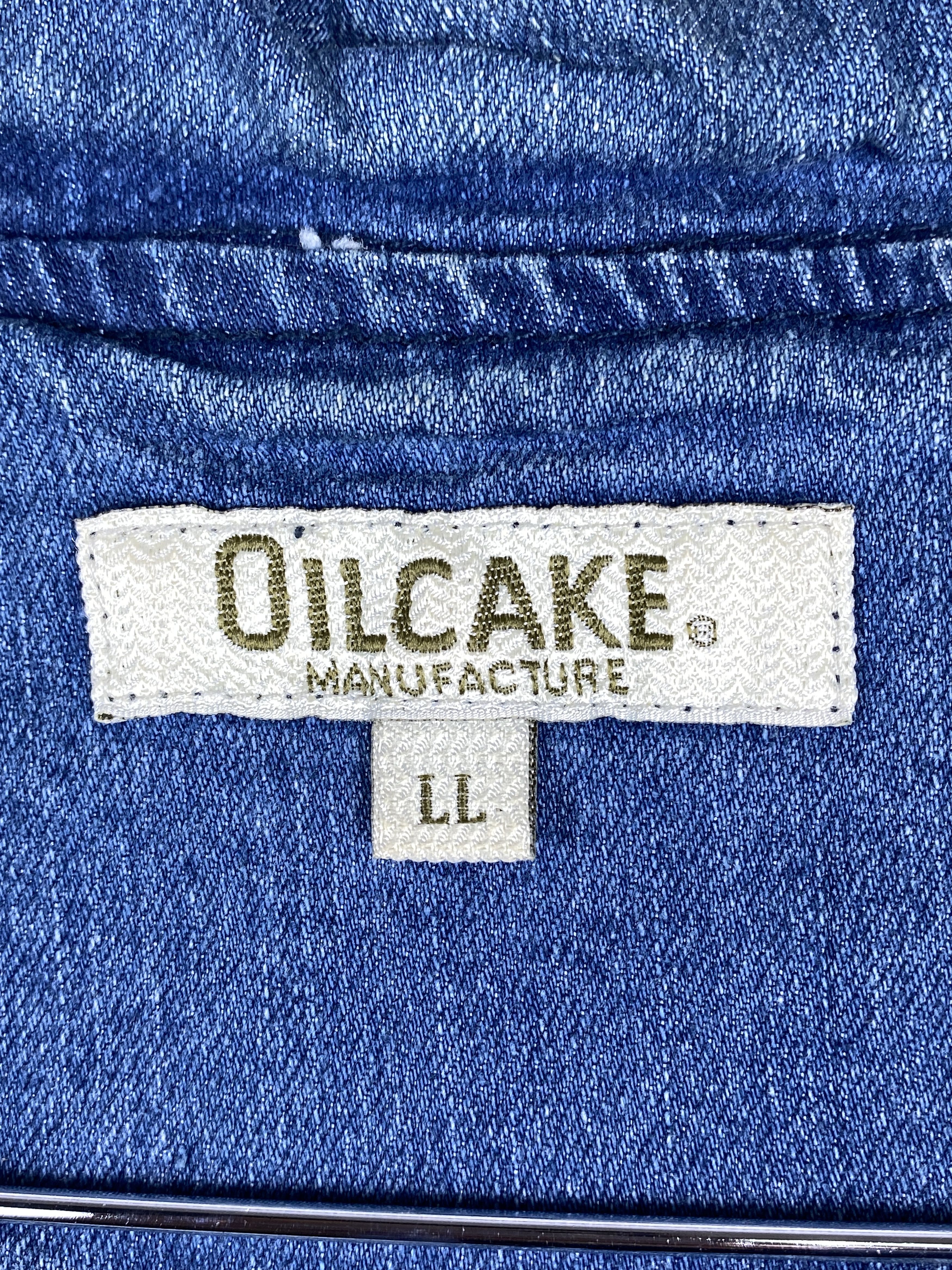 Japanese Brand Vintage Oilcake Hoodie Denim Jacket J1691 Size US S / EU 44-46 / 1 - 11 Thumbnail