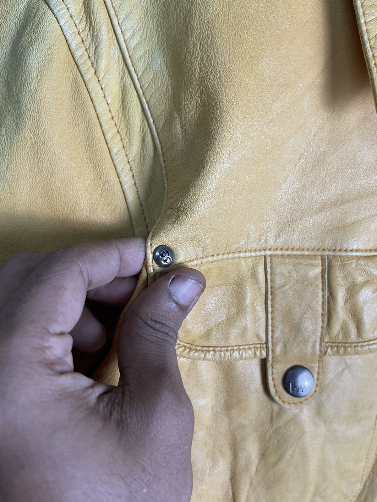 Designer × Japanese Brand × Vintage VINTAGE BARASSI MILANO LEATHER CHORE JACKET RARE Size US M / EU 48-50 / 2 - 11 Thumbnail