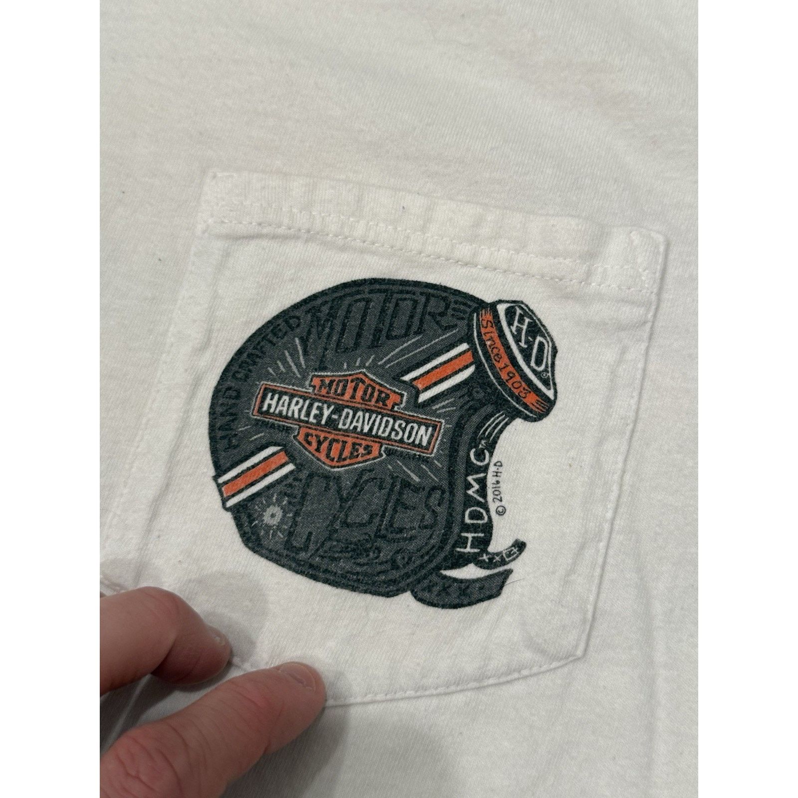 Harley Davidson Harley Davidson Biker Pocket Tee Shirt Men’s XL Georgia Zion Size US XL / EU 56 / 4 - 3 Thumbnail