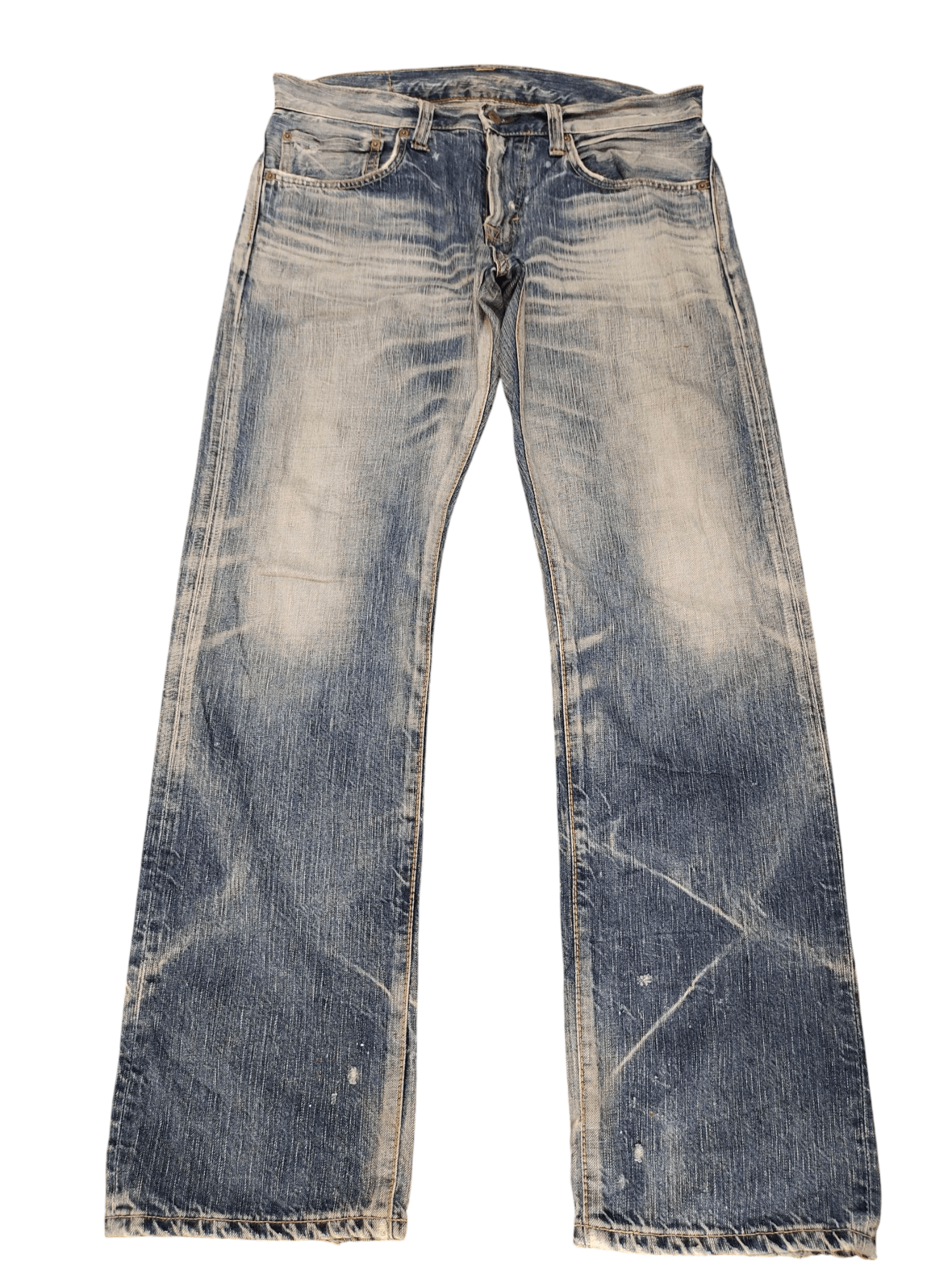 パンツ CIVARIZE Fade Denim Pants MEN Graphpaper Selvage Denim Belted Pants-BLACK_DARK FADE
