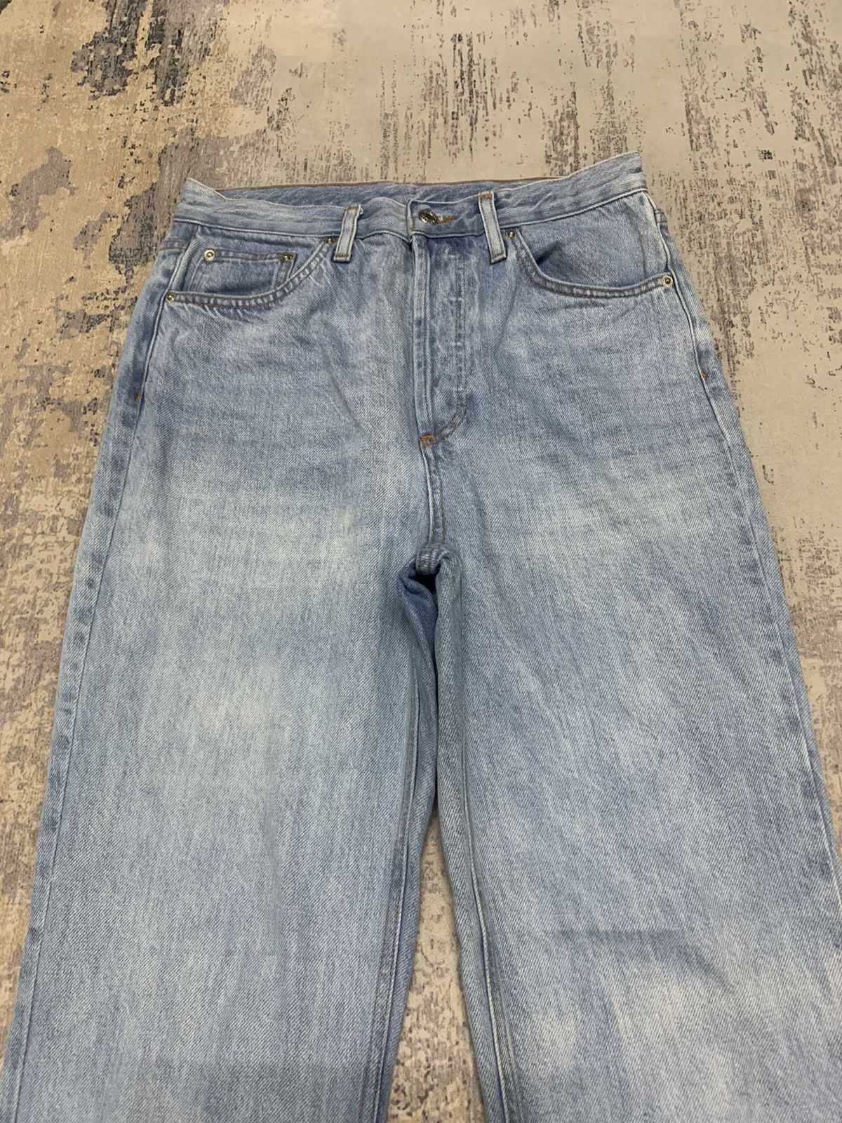 Hysteric Glamour Japanese Brand Distressed Denim High Rise Faded Blue Jeans Size US 30 / EU 46 - 5 Thumbnail