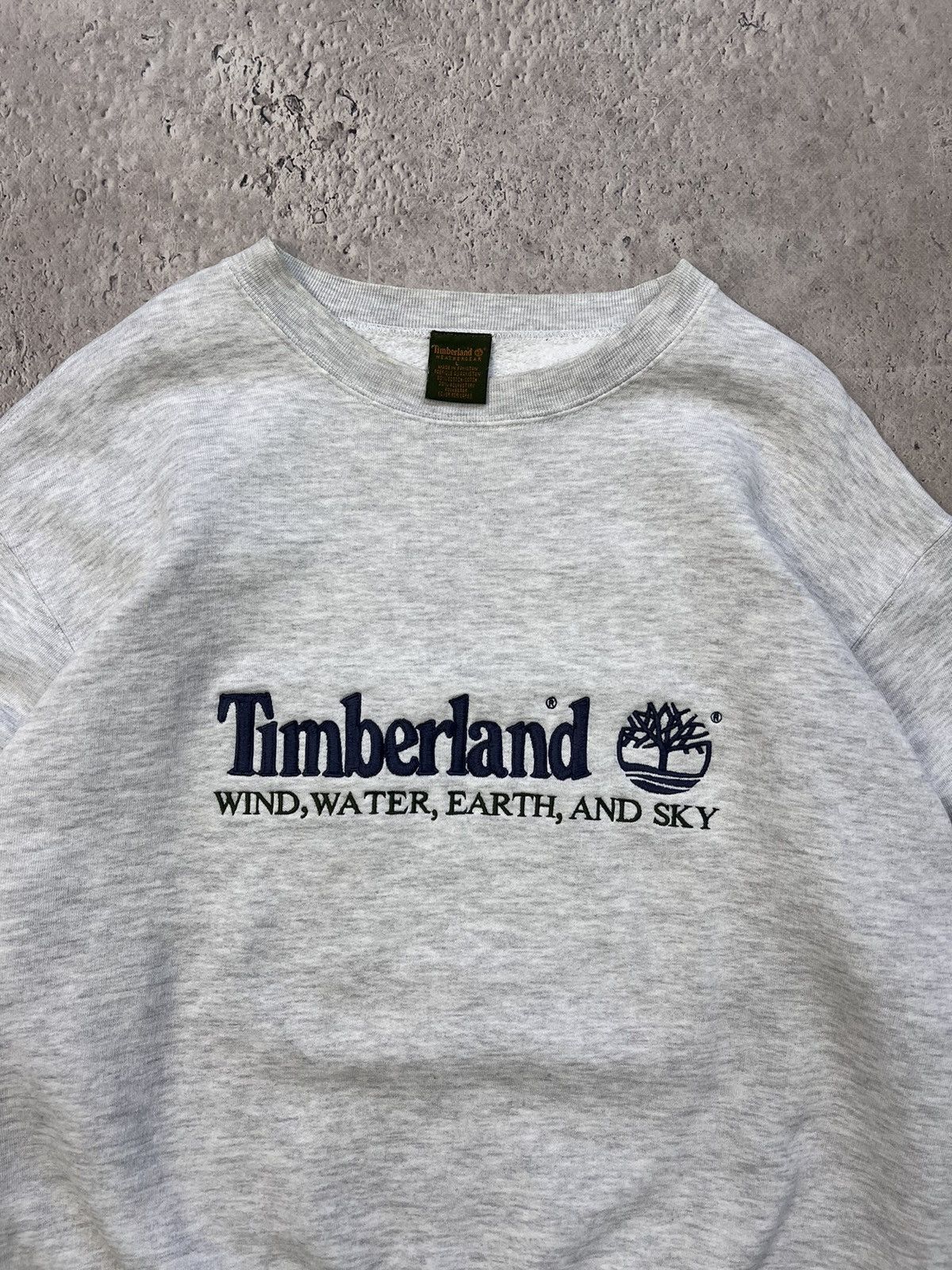 Timberland × Vintage Vintage Timberland Sweatshirt Crewneck Spellout Big Logo Size US L / EU 52-54 / 3 - 5 Thumbnail