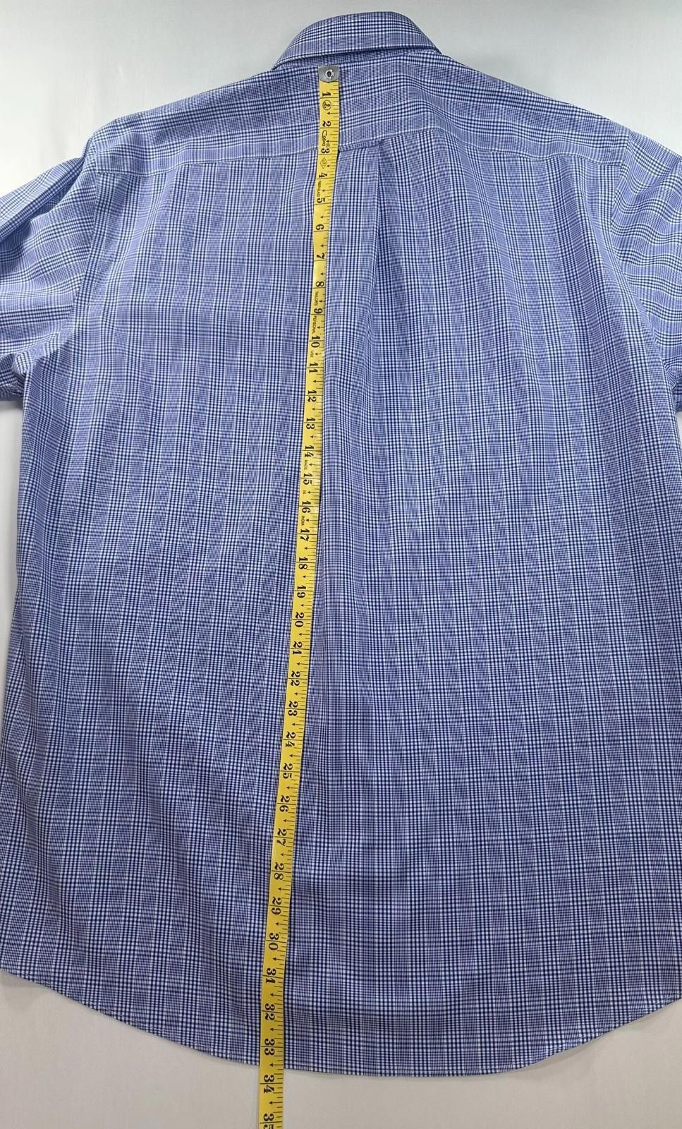 Kirkland Signature Kirkland Traditional Non-Iron Oxford Button Up Blue Mens XL Size 44R - 3 Thumbnail
